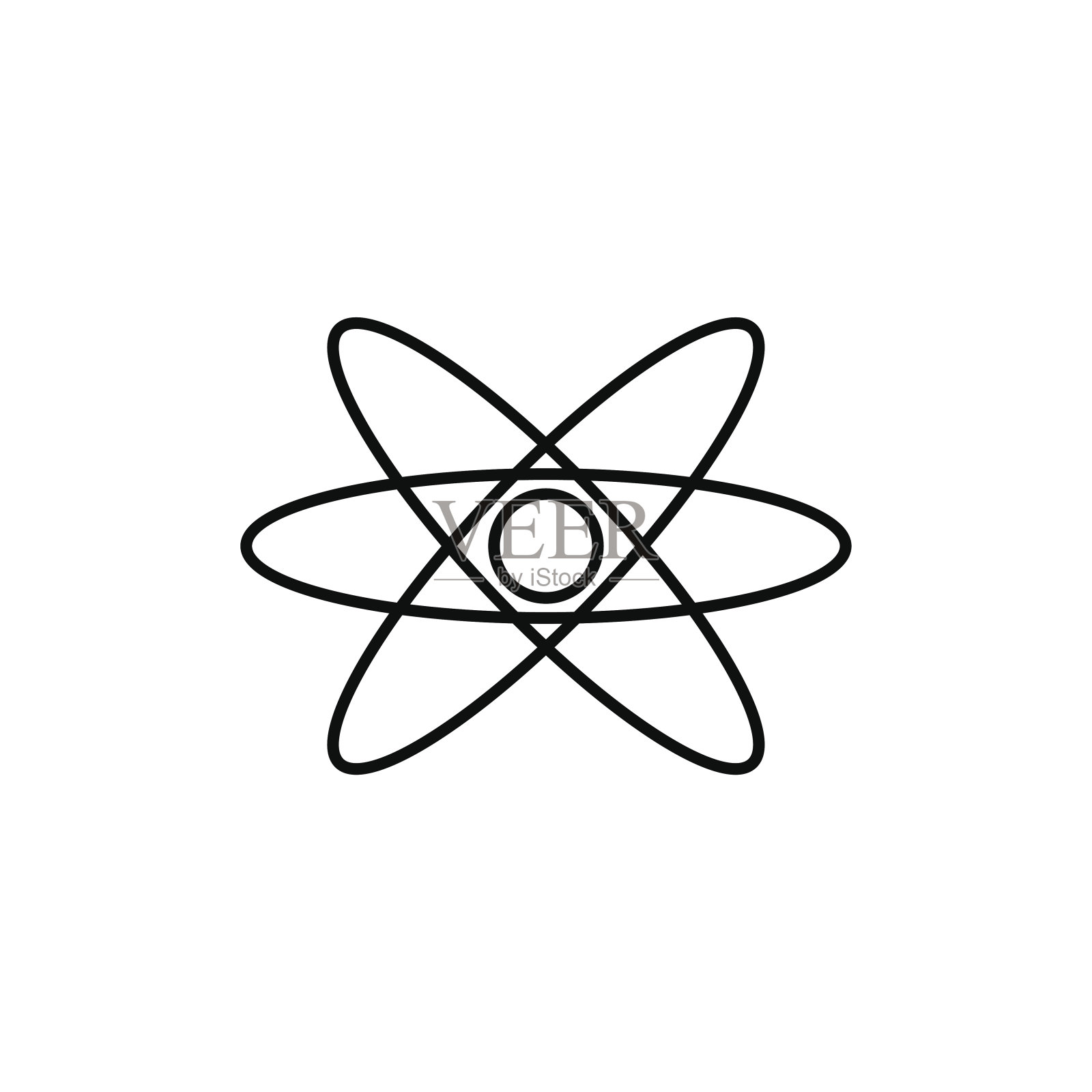 原子的图标设计元素图片