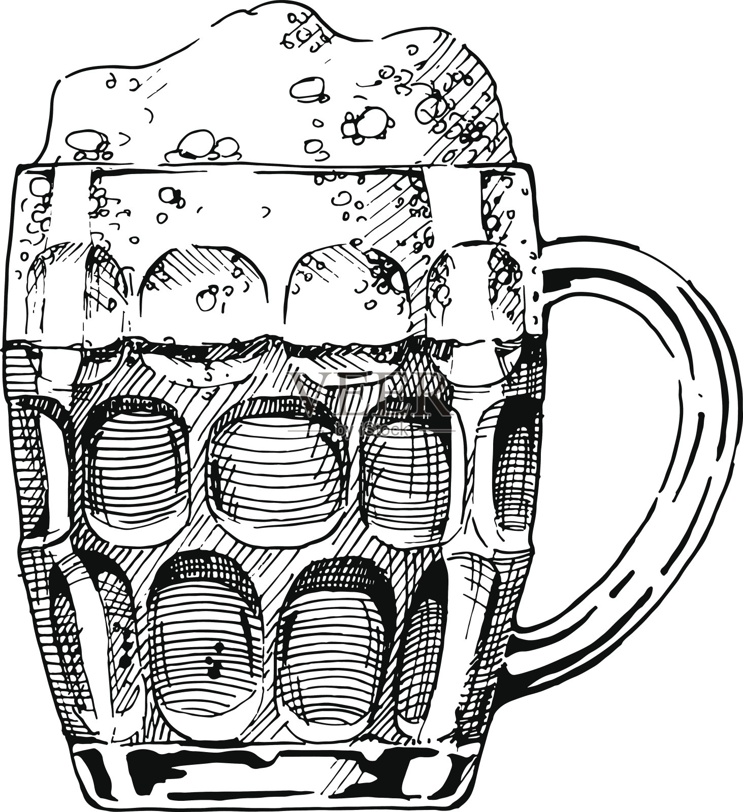 插图的啤酒设计元素图片