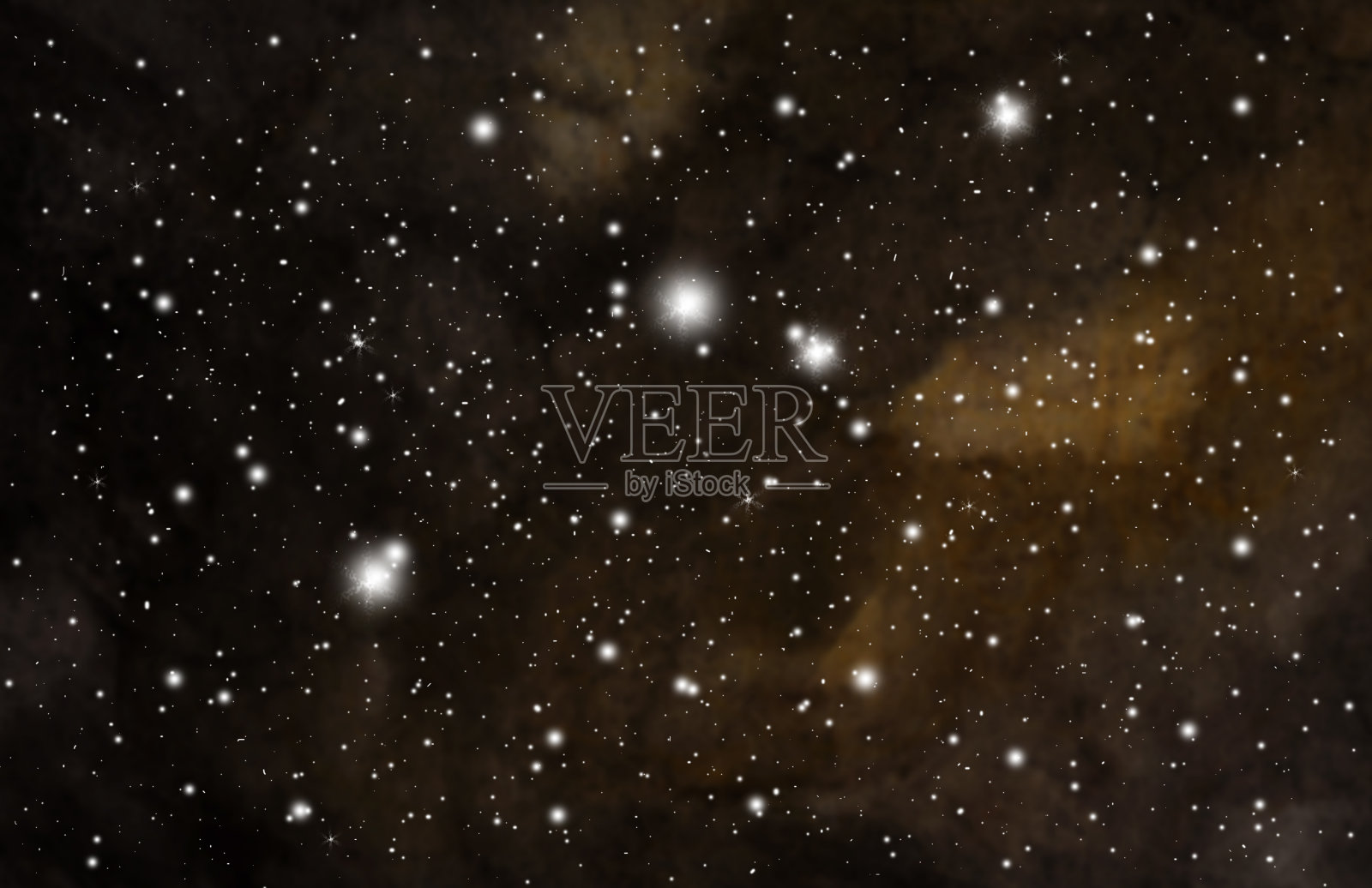 星星和星系空间夜空背景插画图片素材