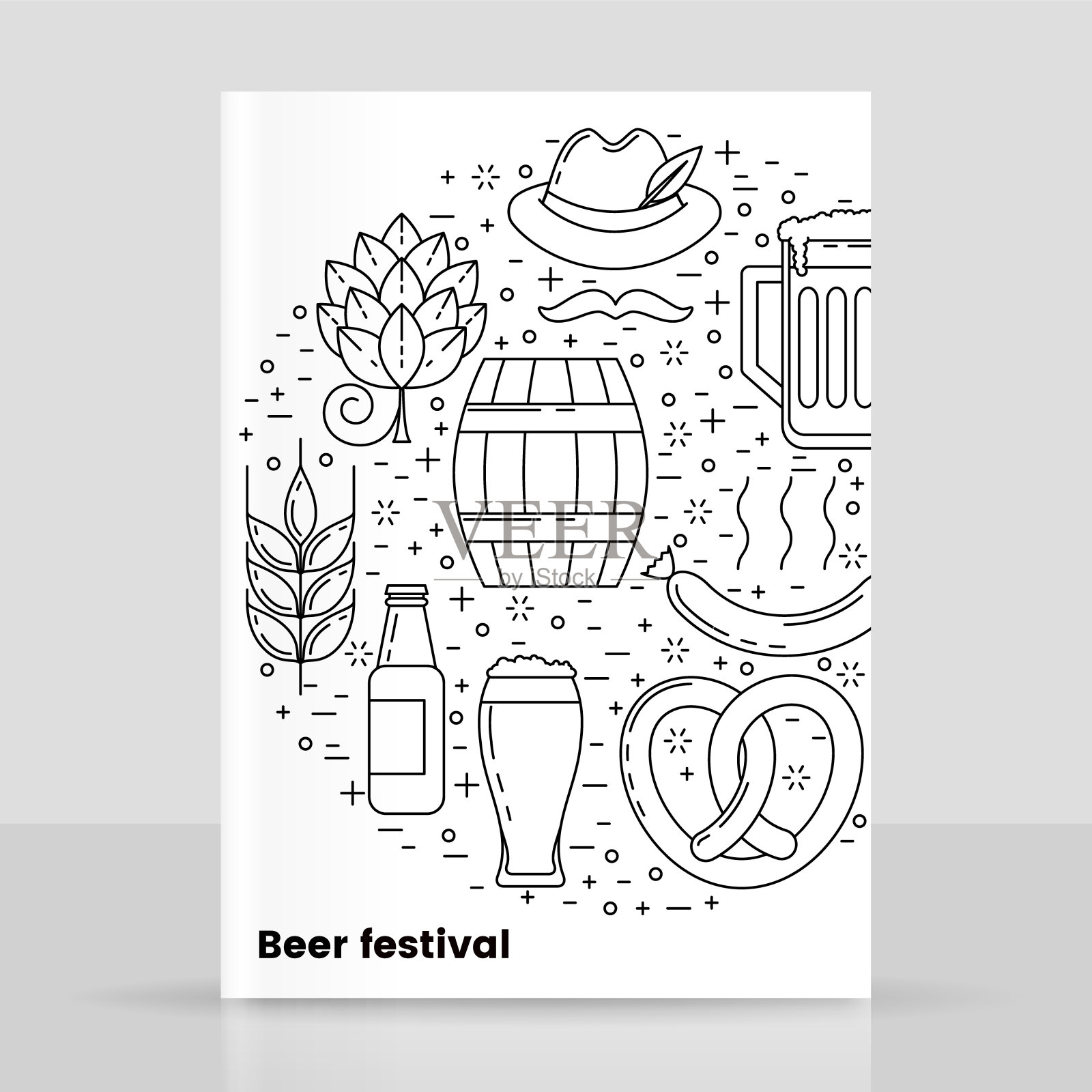 十月节，啤酒节设计插画图片素材