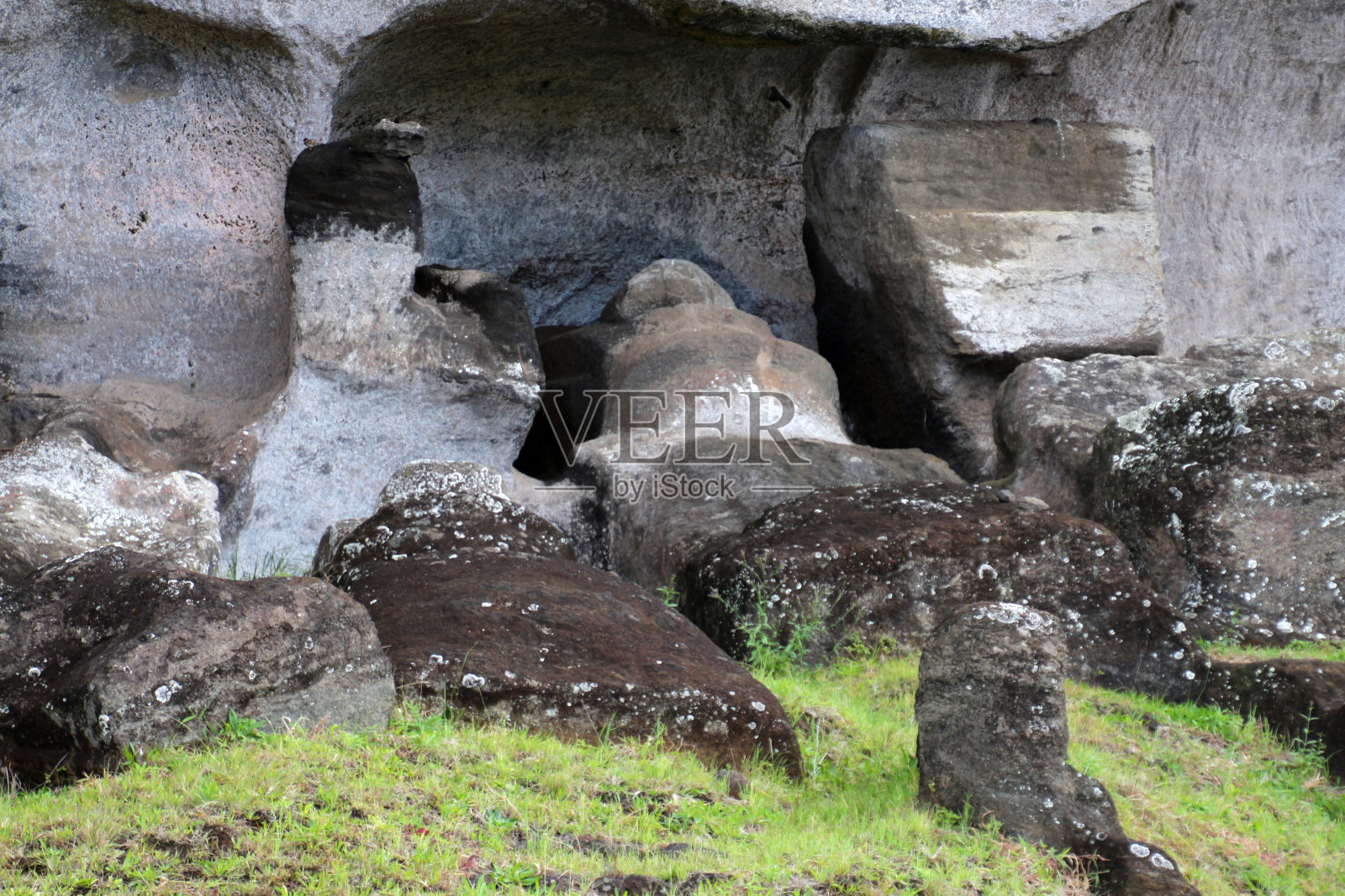 复活节岛的拉诺·拉拉库照片摄影图片