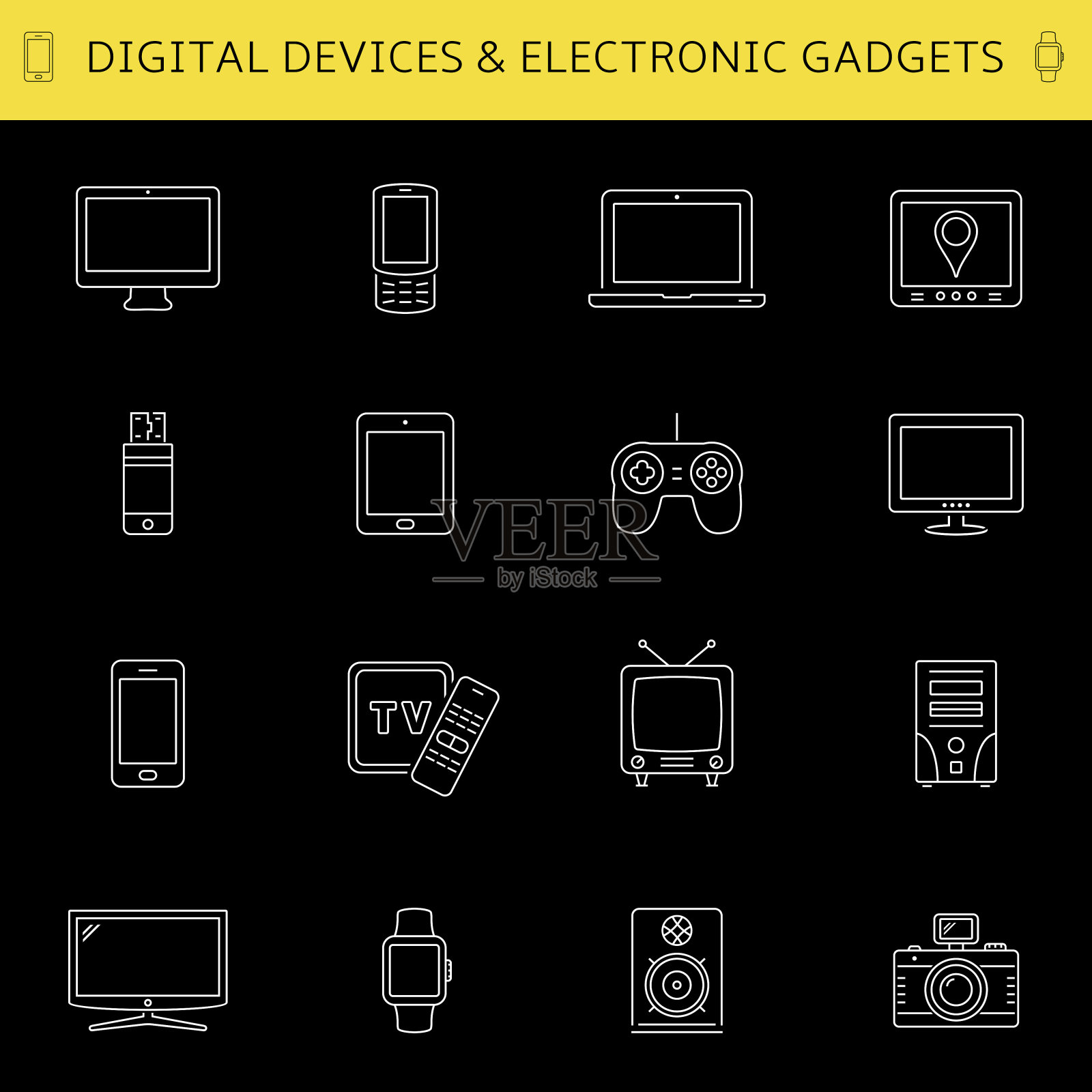 数字设备和电子设备图标插画图片素材