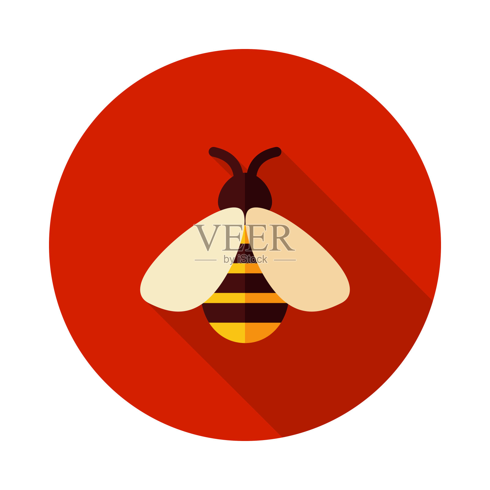 蜜蜂矢量图标插画图片素材