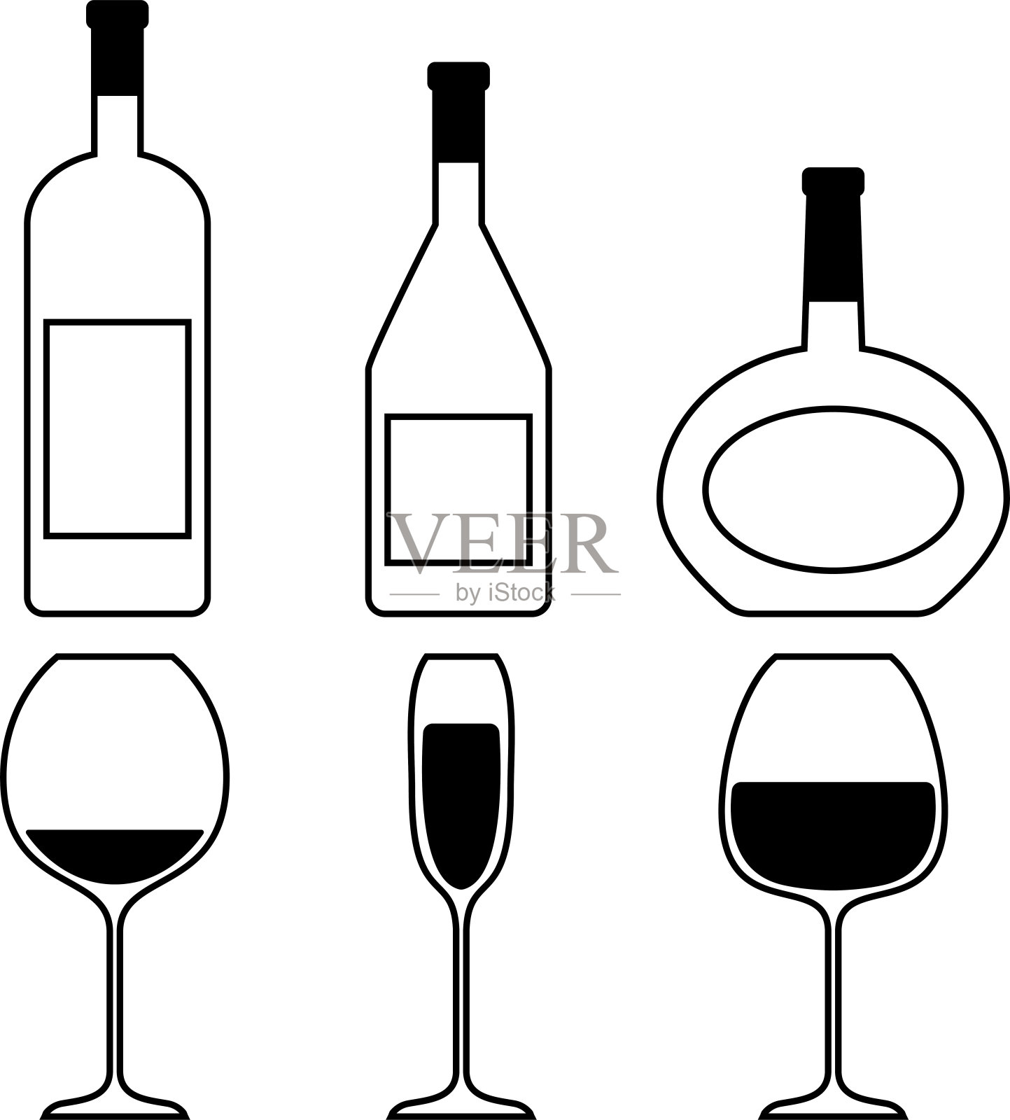 葡萄酒大纲设置设计元素图片