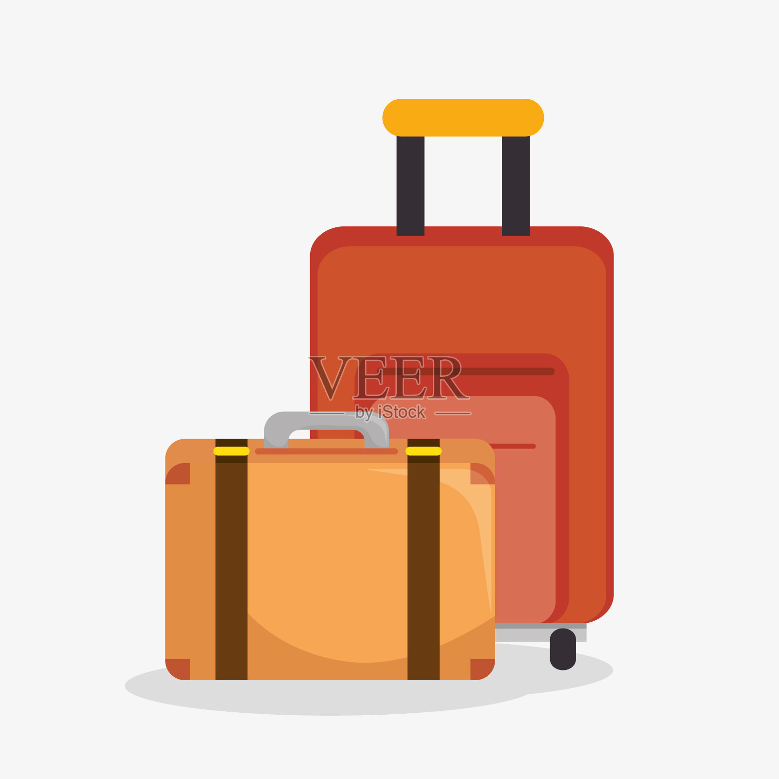 手提箱旅行孤立的图标图标素材