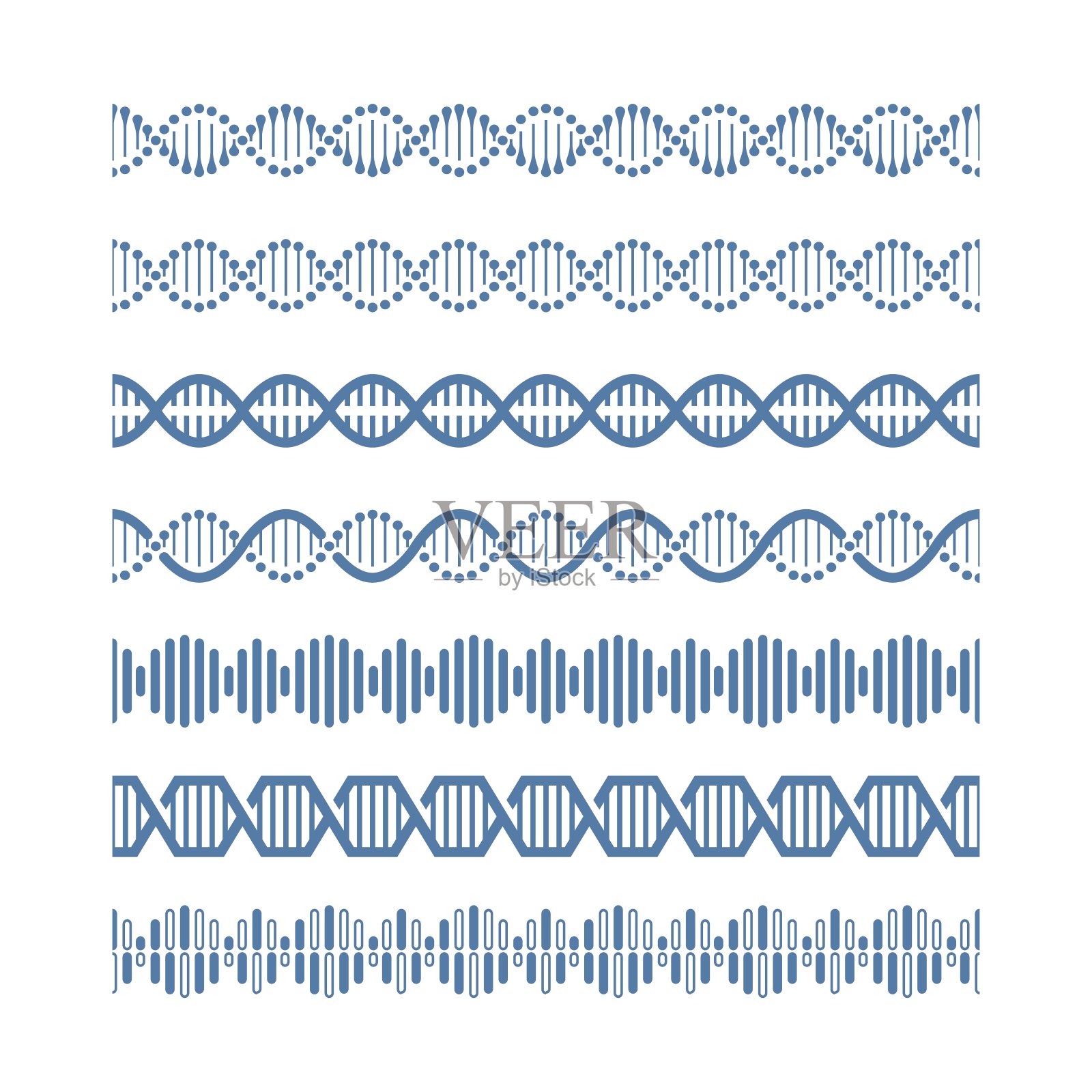 人类基因组结构模型dna载体无缝模式刷插画图片素材