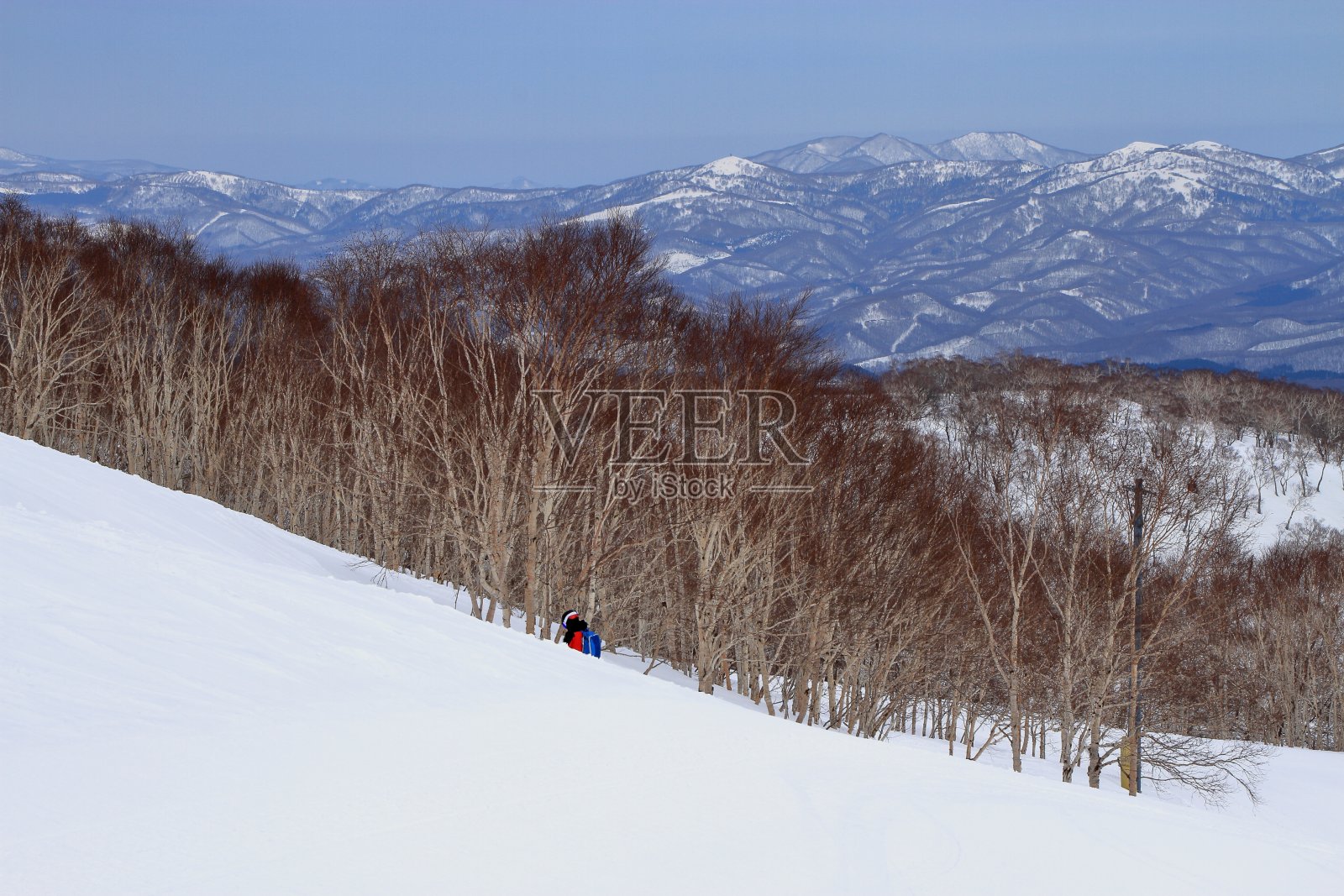 二世子平夫滑雪场的风景照片摄影图片