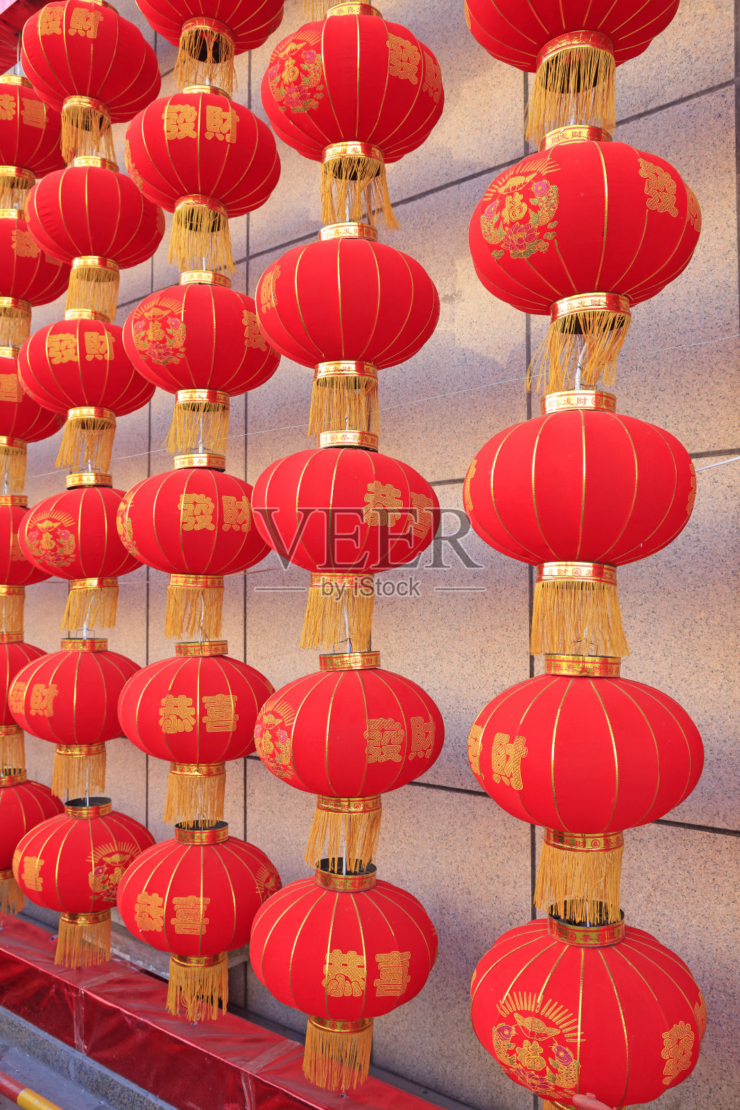 红灯笼，中国传统节日装饰品，特写照片照片摄影图片