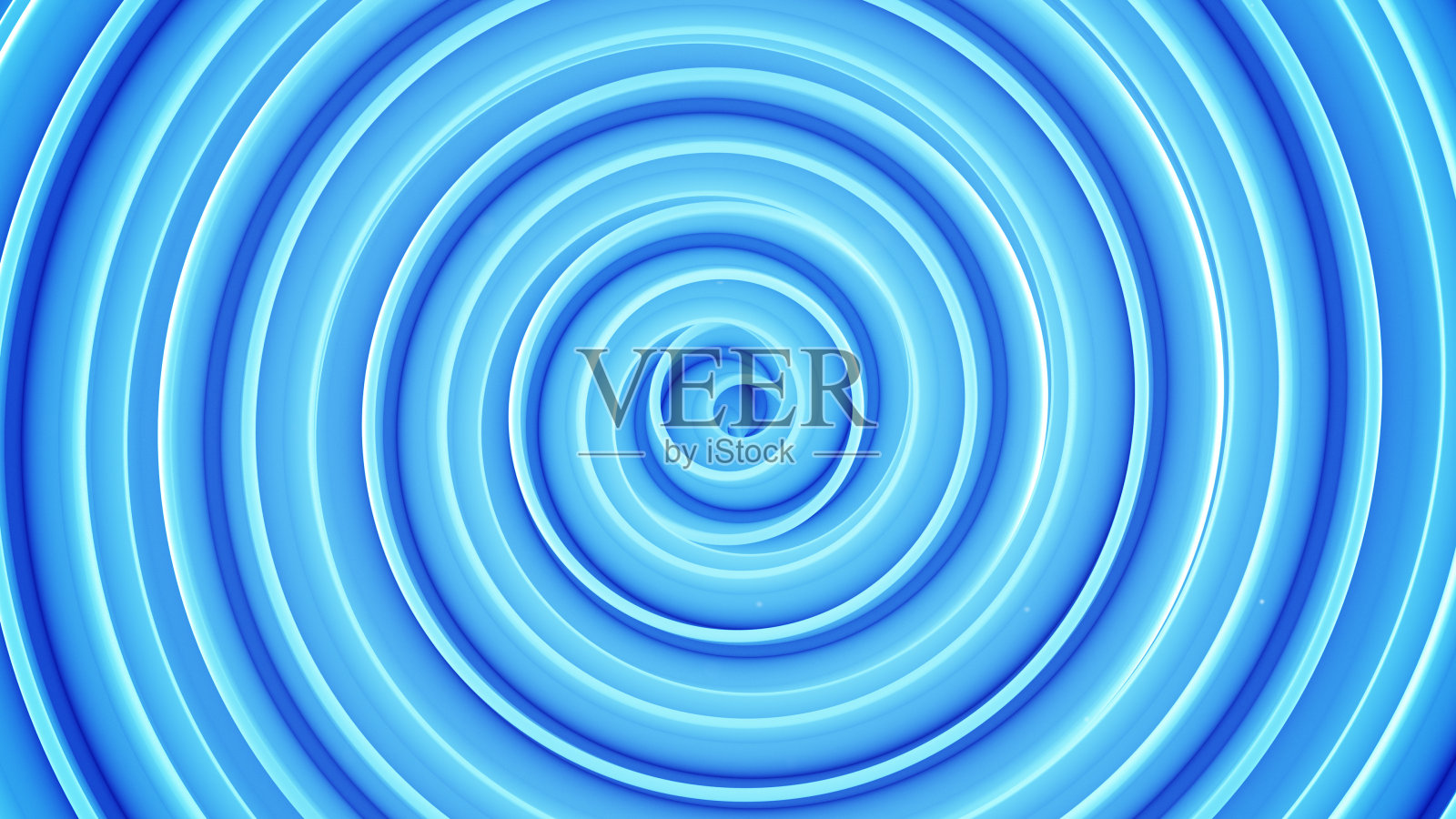 蓝色螺旋形状抽象3D渲染照片摄影图片