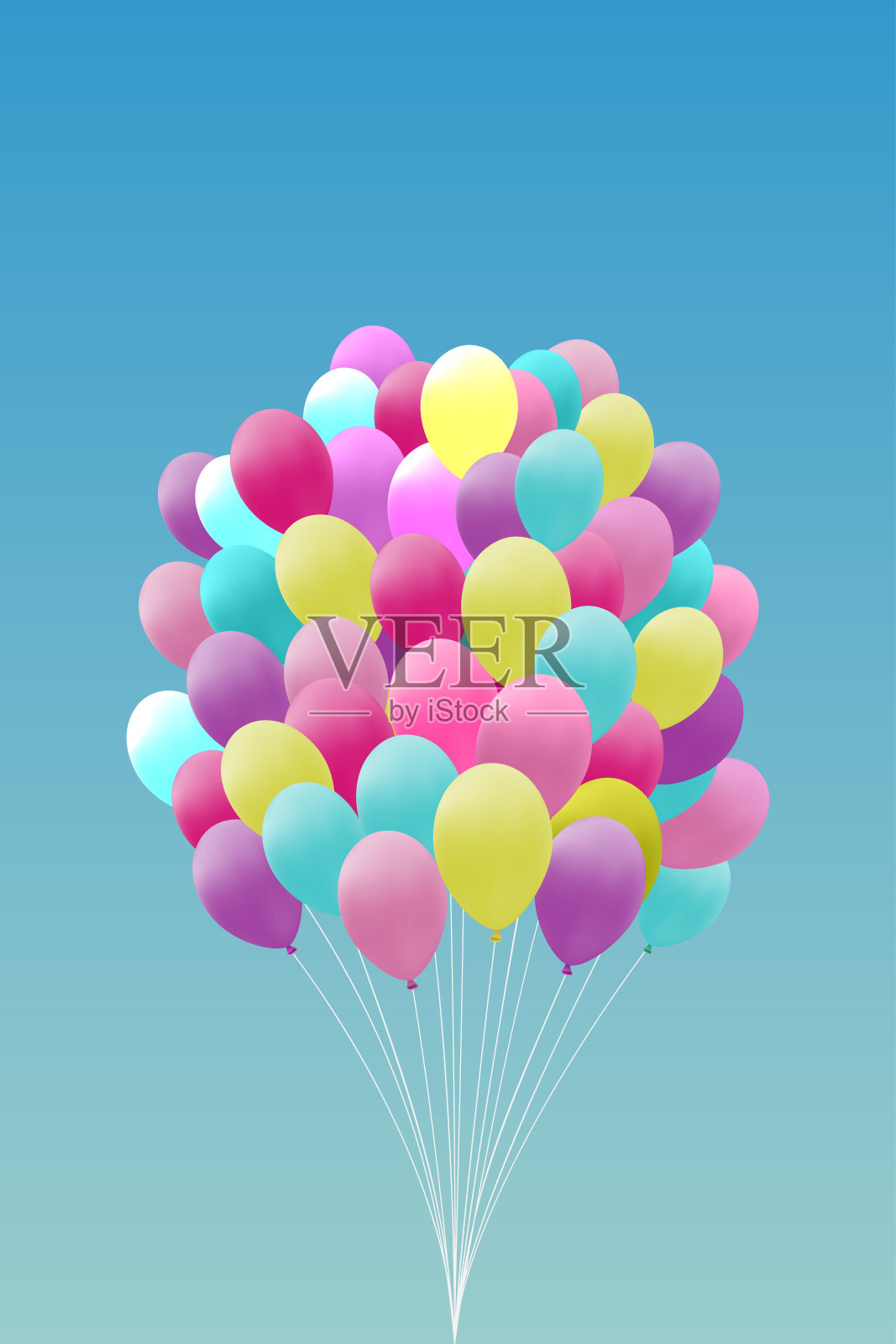 彩色气球设计元素图片