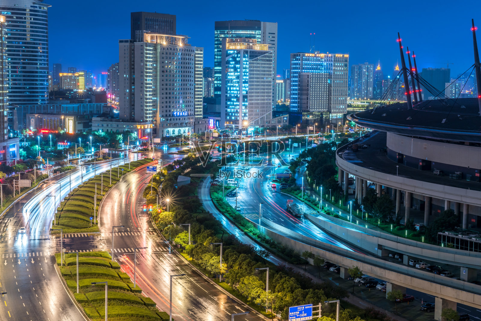 郑州市夜景照片摄影图片