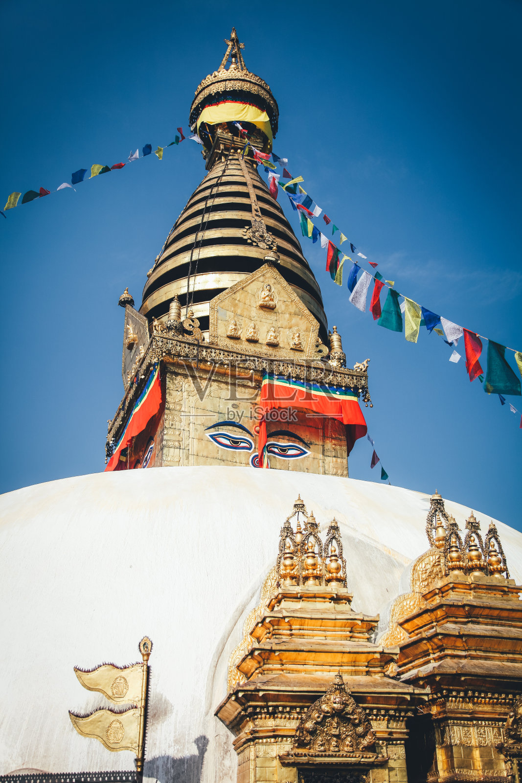 Swayambhunath气质。照片摄影图片