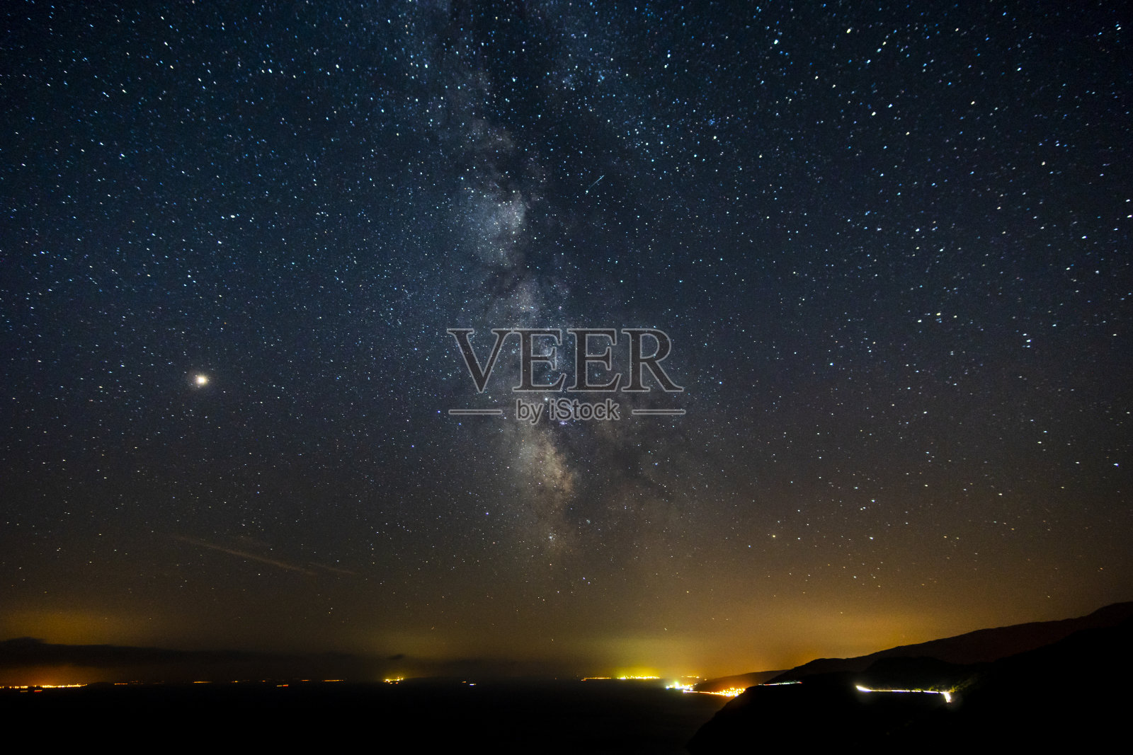 银河系从Uçmakdere, Tekirdağ照片摄影图片
