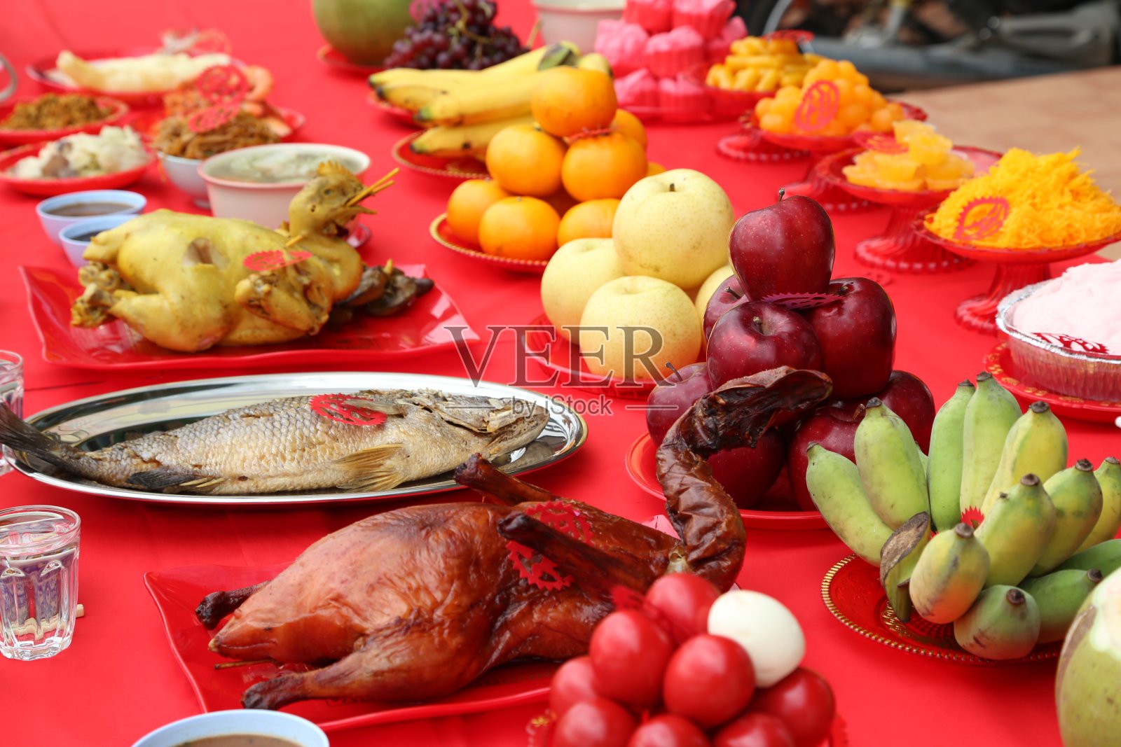 中国新年文化的各种食物照片摄影图片