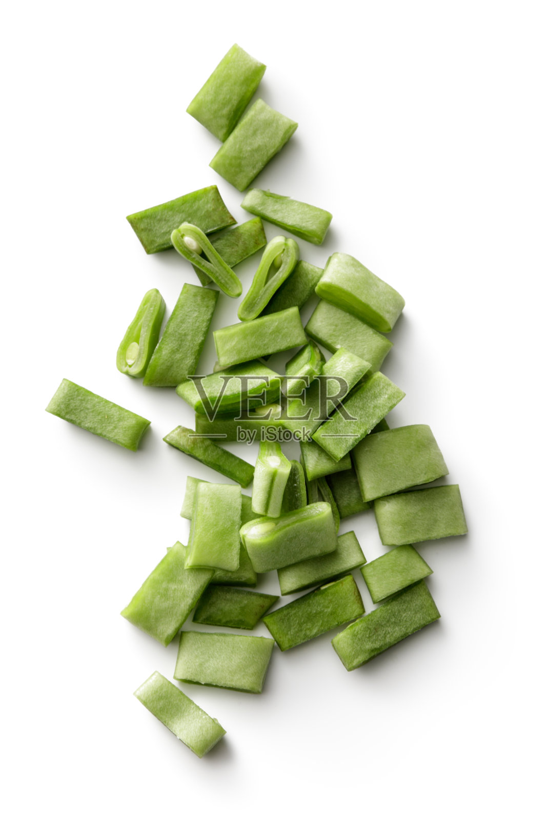 蔬菜:在白色背景上孤立的红花菜豆照片摄影图片