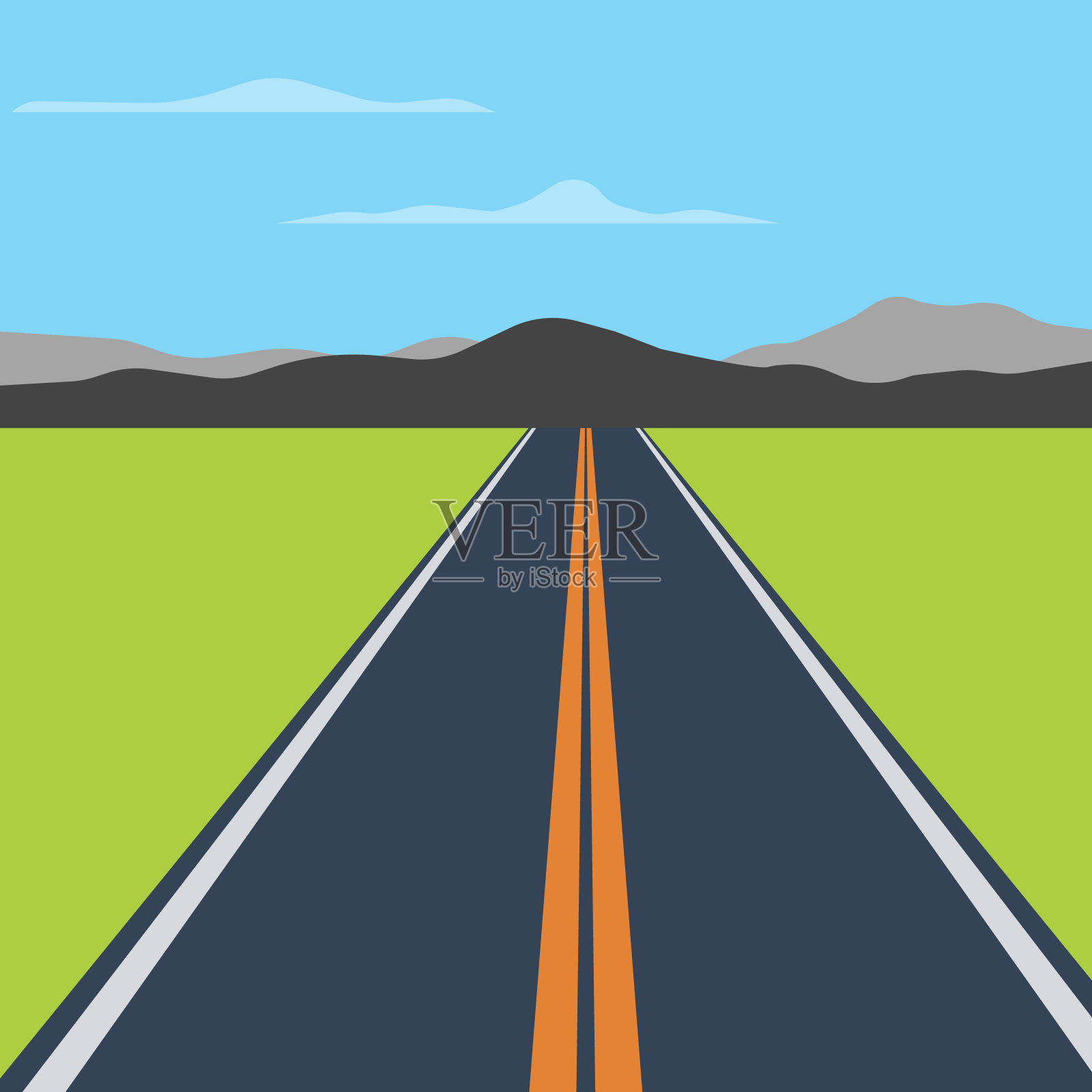 公路旅行背景插画图片素材