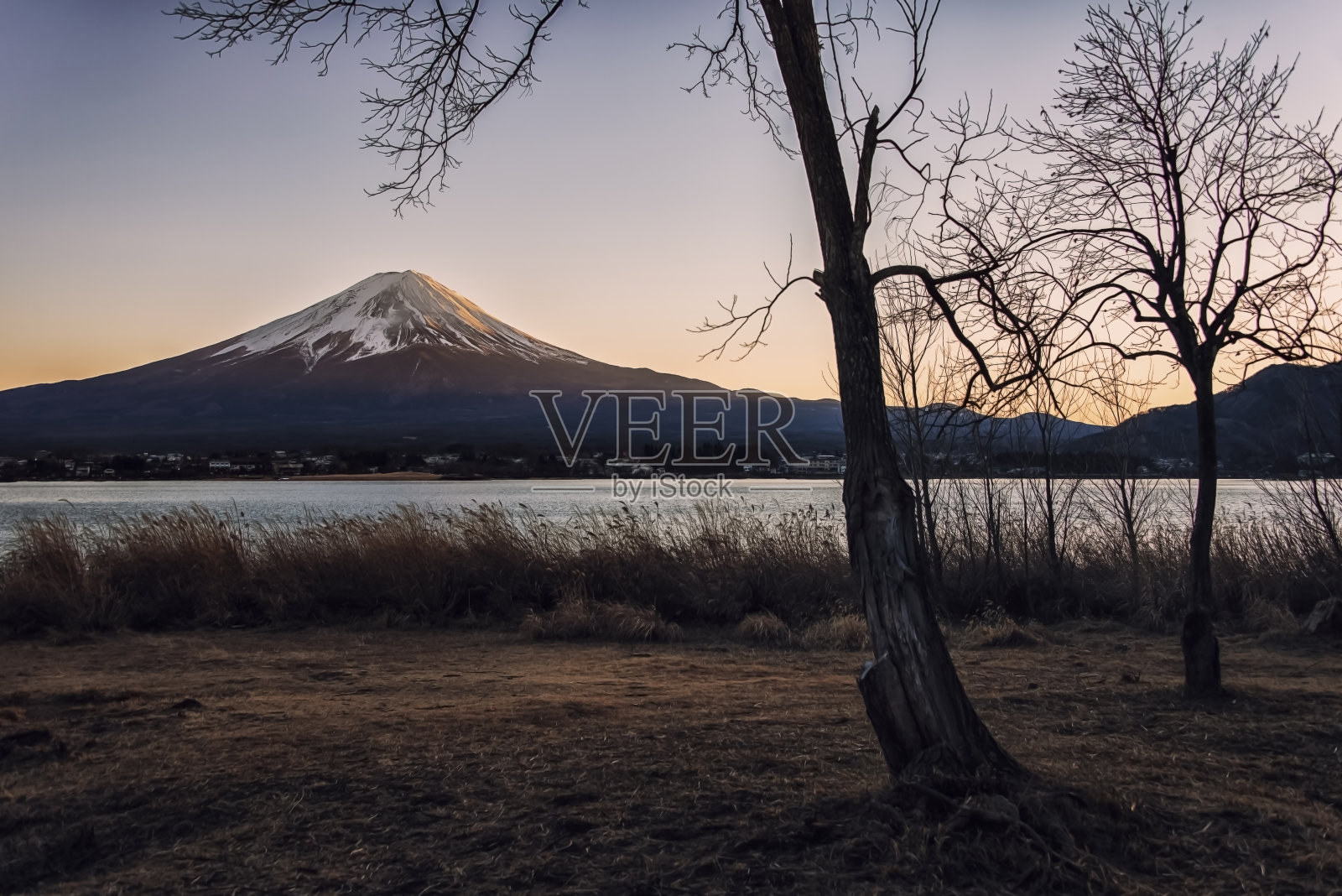 日落时分的日本风景照片摄影图片