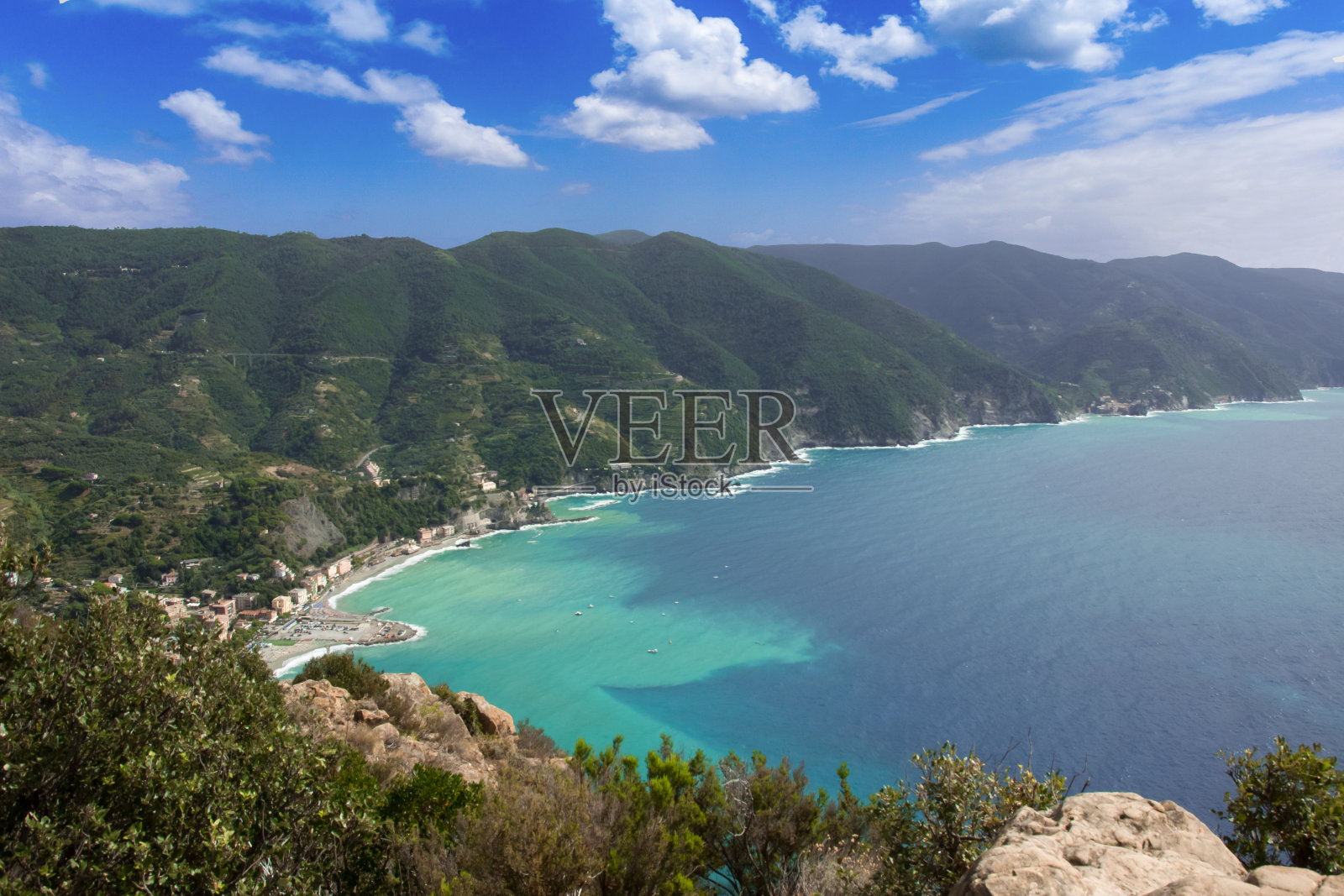 意大利海岸，五个国家，利古里亚照片摄影图片