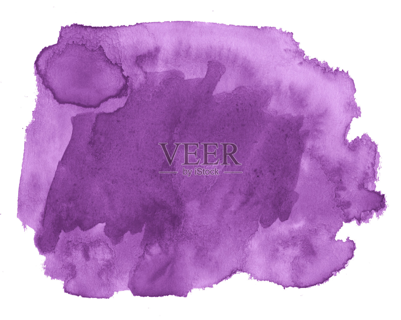 紫色水彩抽象背景，着色剂，飞溅漆，着色剂，分离。用于设计和装饰的古董画。与复制空间的文本。照片摄影图片