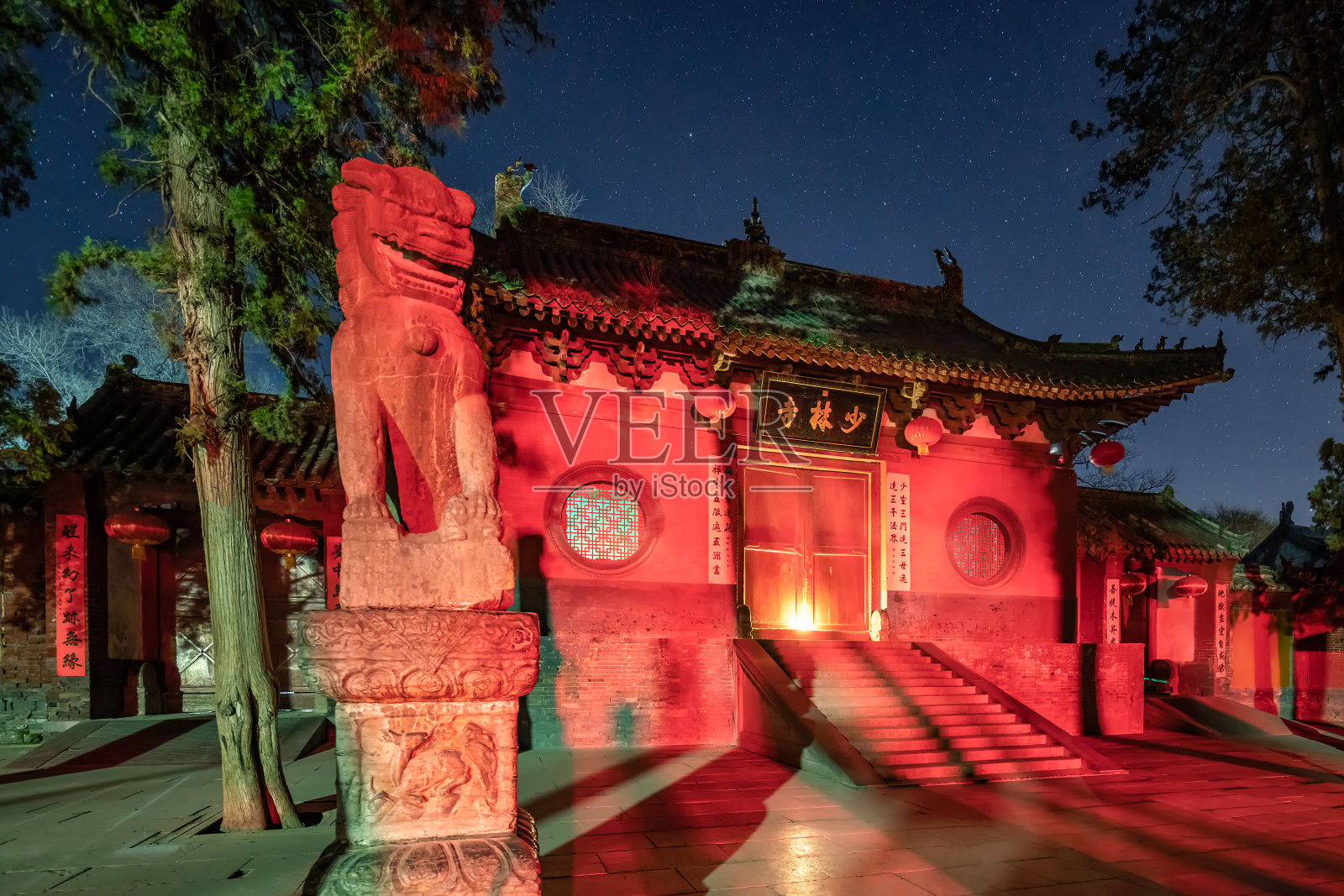 少林寺之夜照片摄影图片