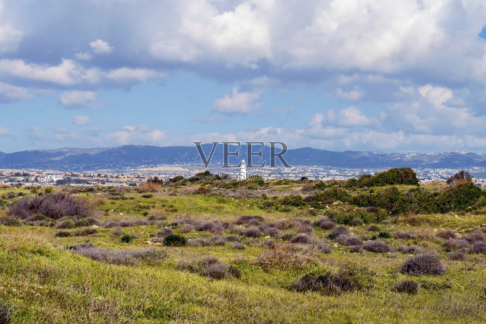 自然和附近的塞浦路斯，帕福斯照片摄影图片
