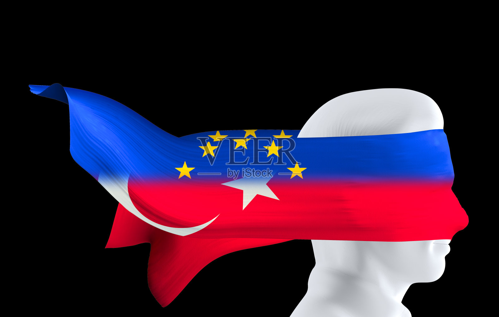 面向欧盟和土耳其插画图片素材