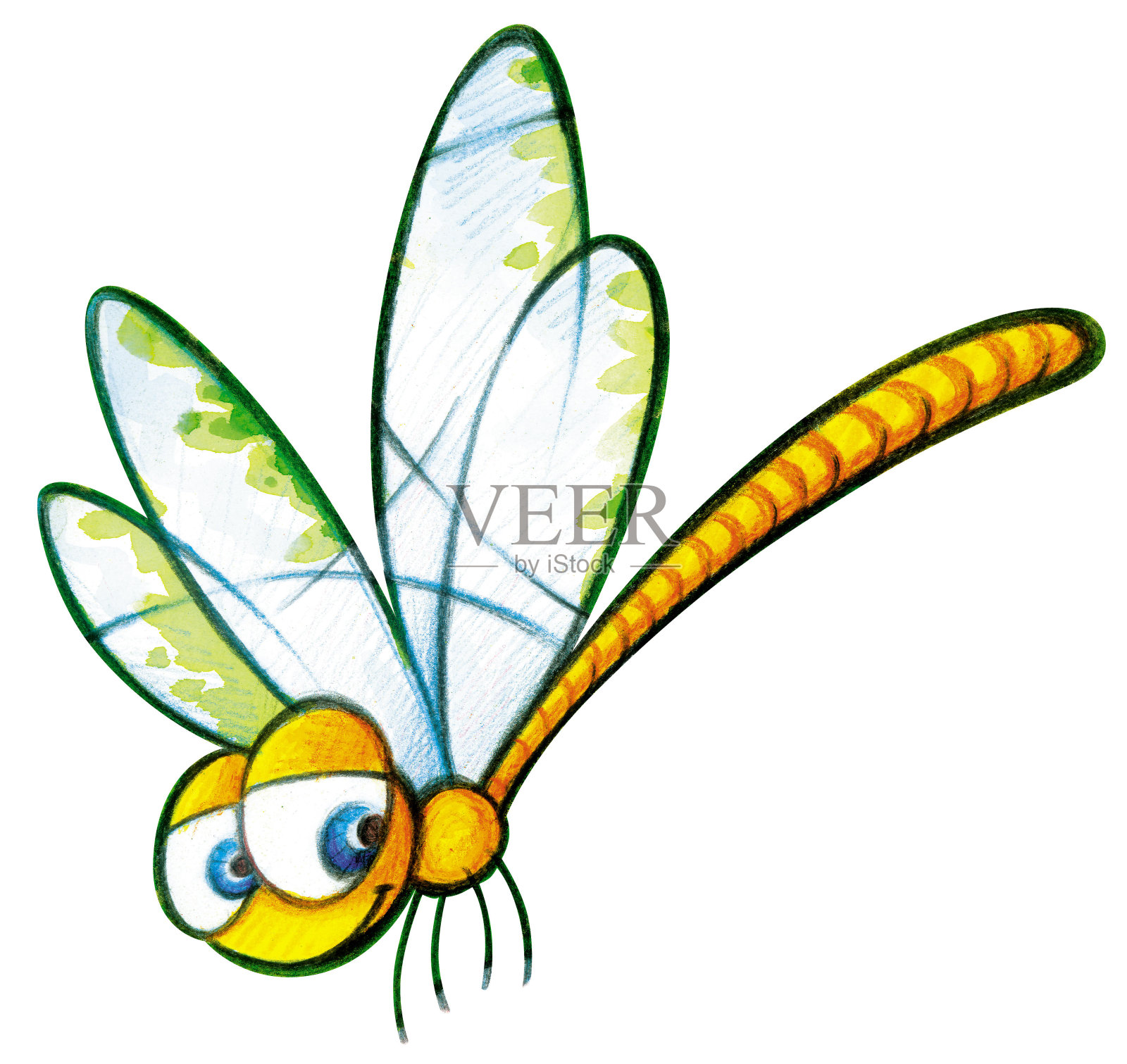 蜻蜓插画图片素材