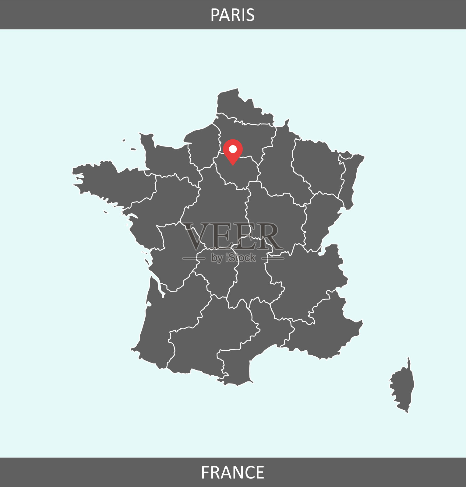 法国行政区划图_法国地图查询