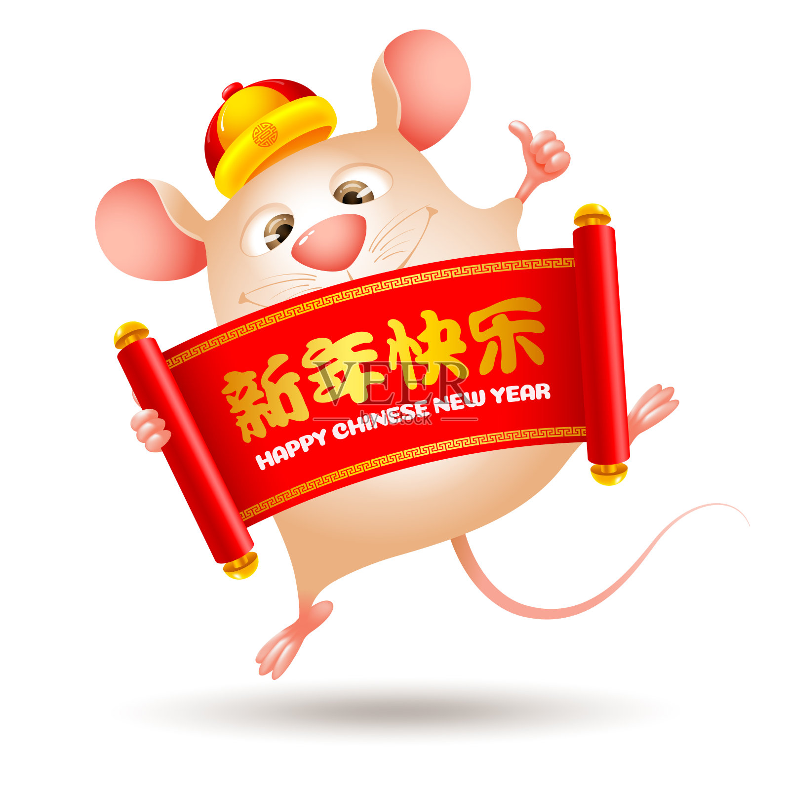 中国新年，鼠年设计元素图片