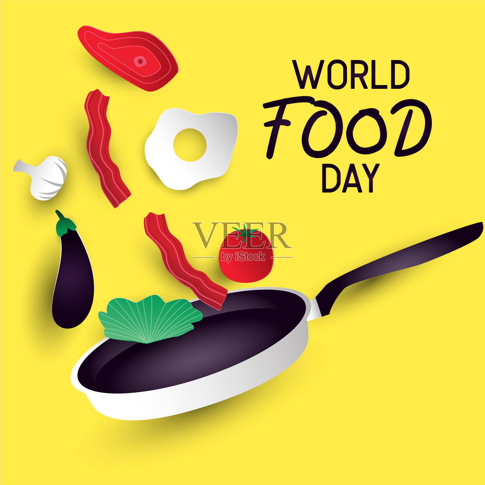 世界国际粮食日活动。矢量图插画图片素材
