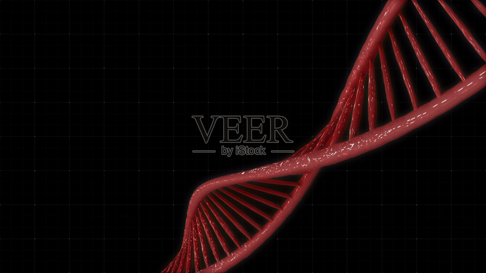 3D动画DNA双螺旋旋转。碎片中DNA构建的动画。基因的科学动画未来影像。纳米技术与遗传信息的概念。照片摄影图片