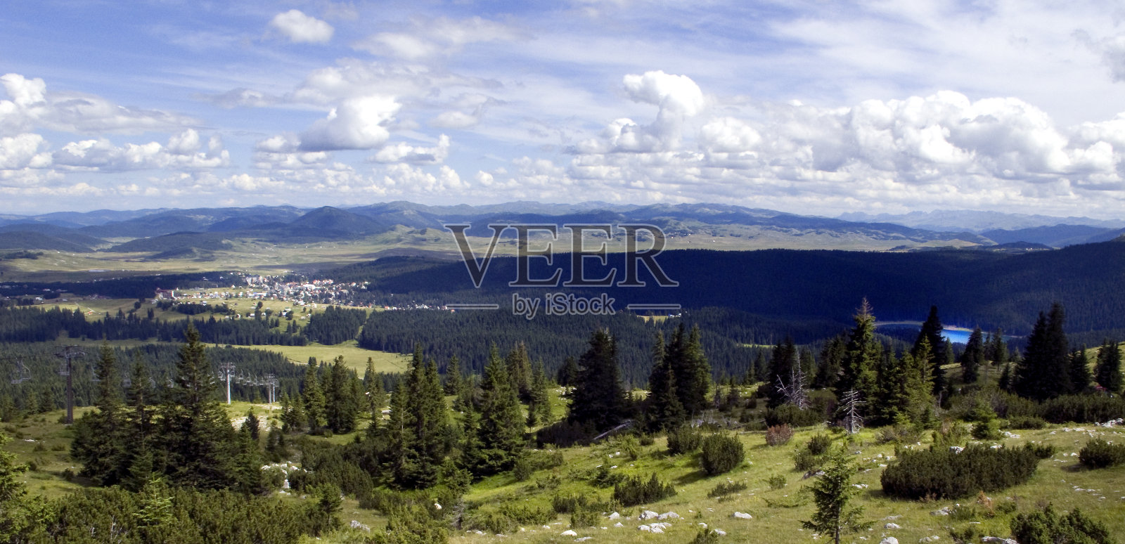 黑山，国家公园，山脉和云彩照片摄影图片