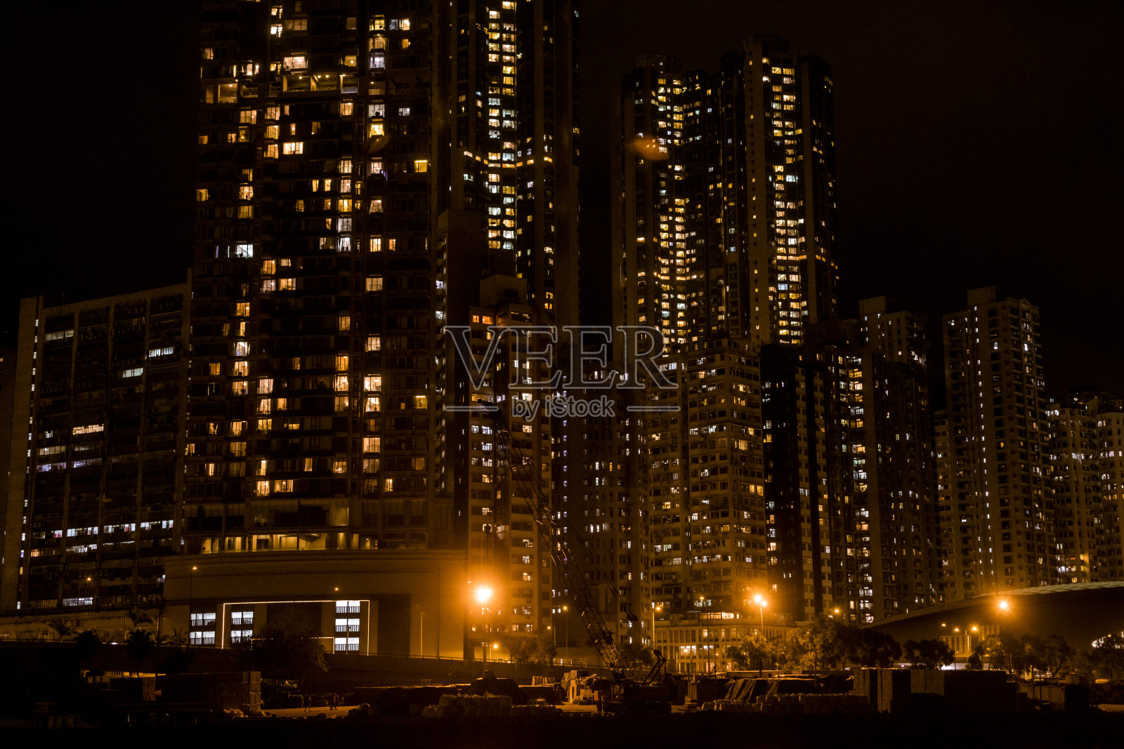 香港拥挤的公寓楼照片摄影图片