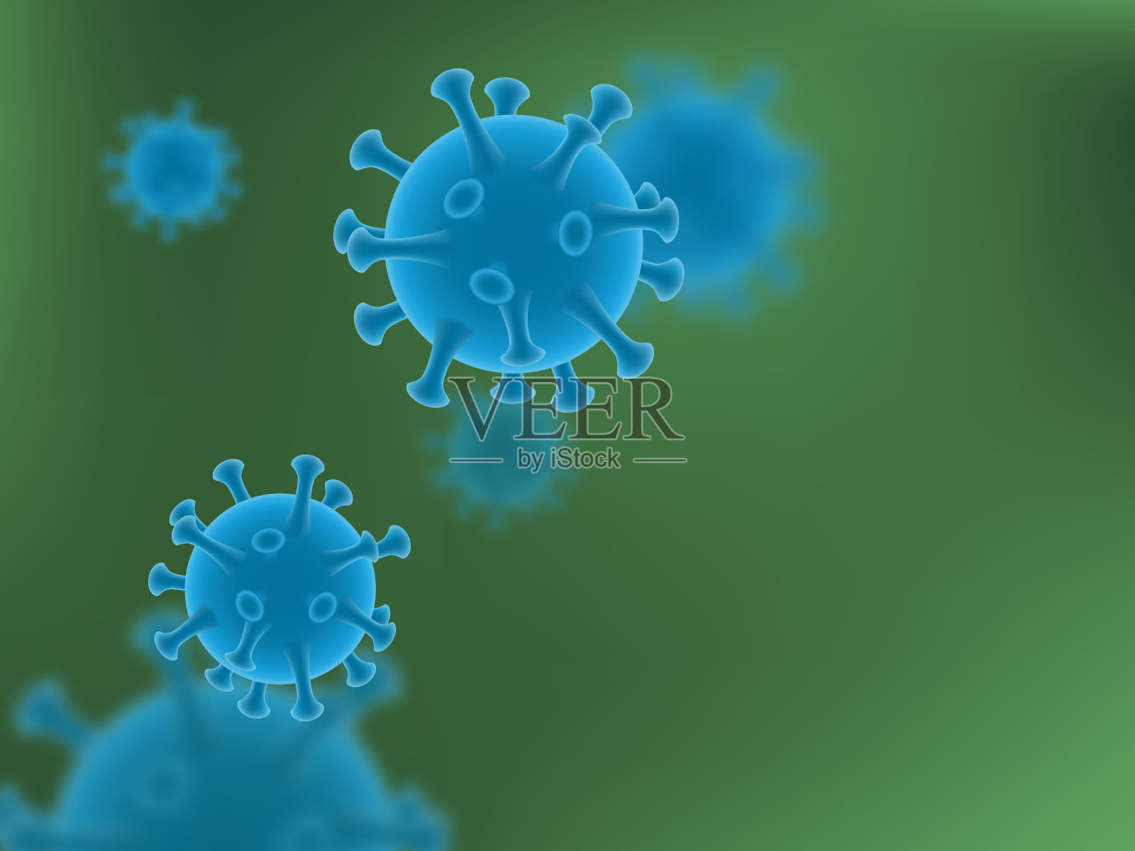 冠状病毒 2019-nCov， MERS 病毒.插画图片素材