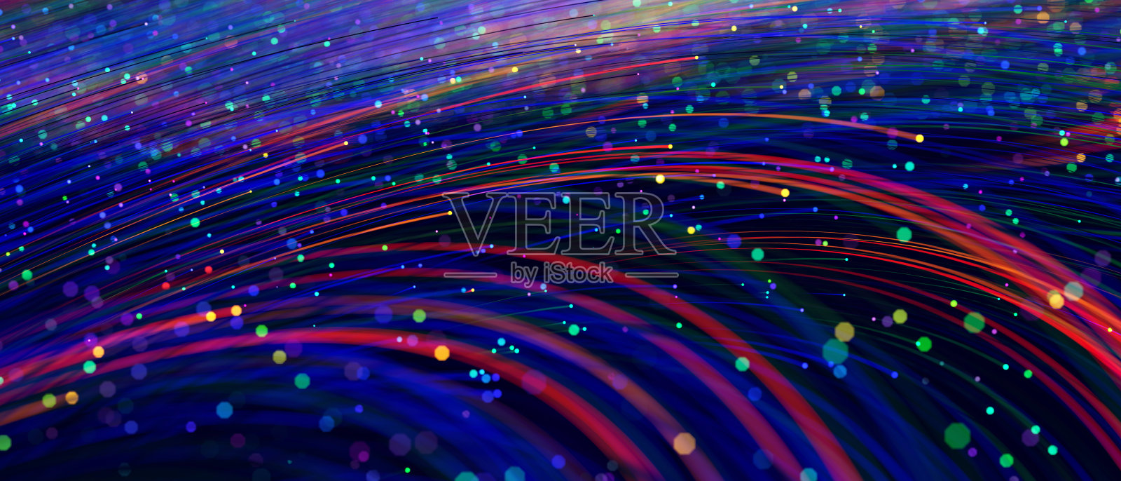 抽象背景与彩色螺旋漩涡线照片摄影图片