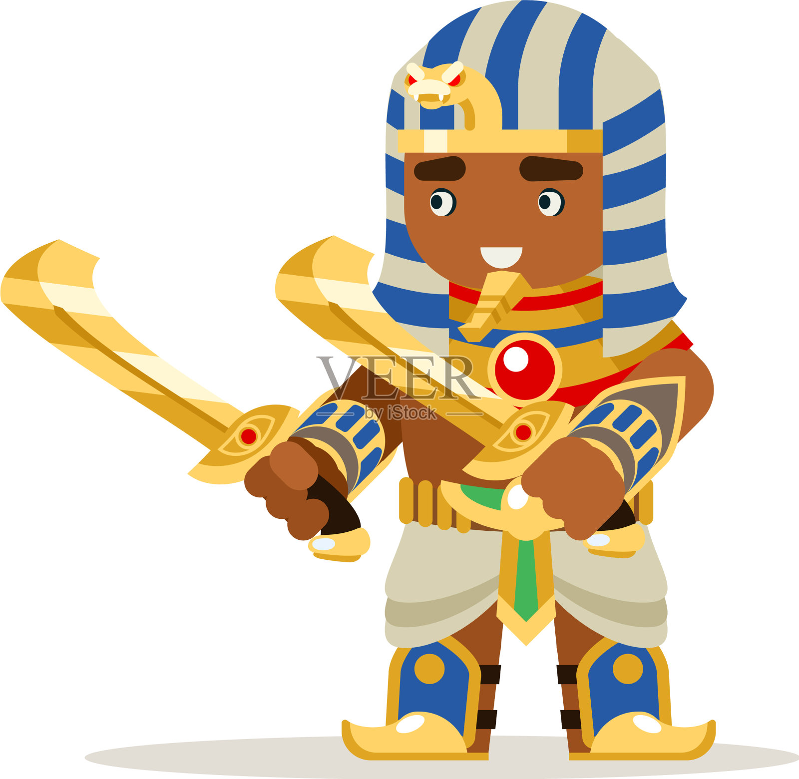 埃及战士幻想动作RPG游戏分层设计元素图片