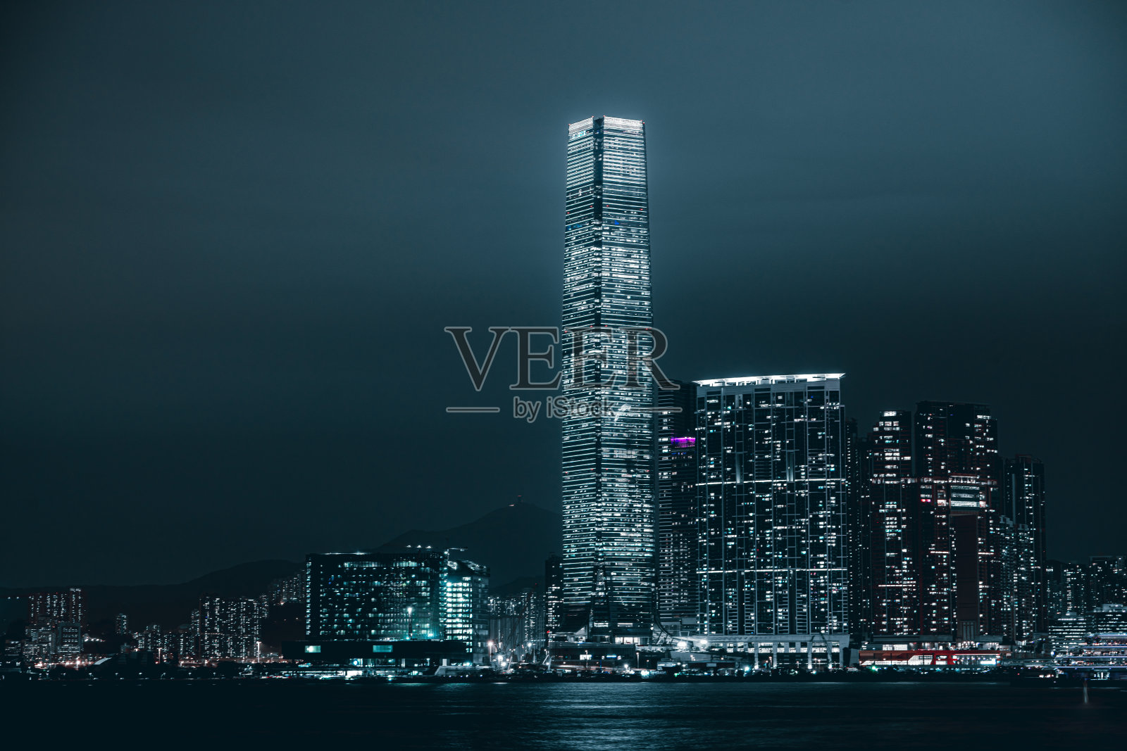 香港西九龙天际线照片摄影图片