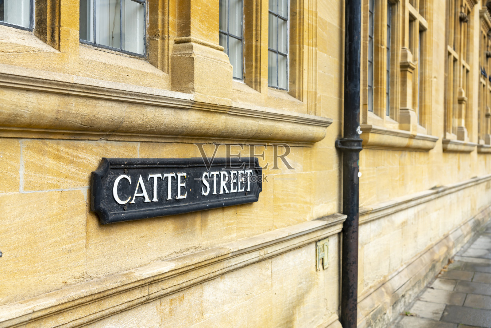 牛津Catte街路的标志照片摄影图片