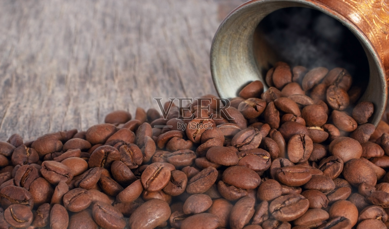 蒸汽咖啡豆照片摄影图片
