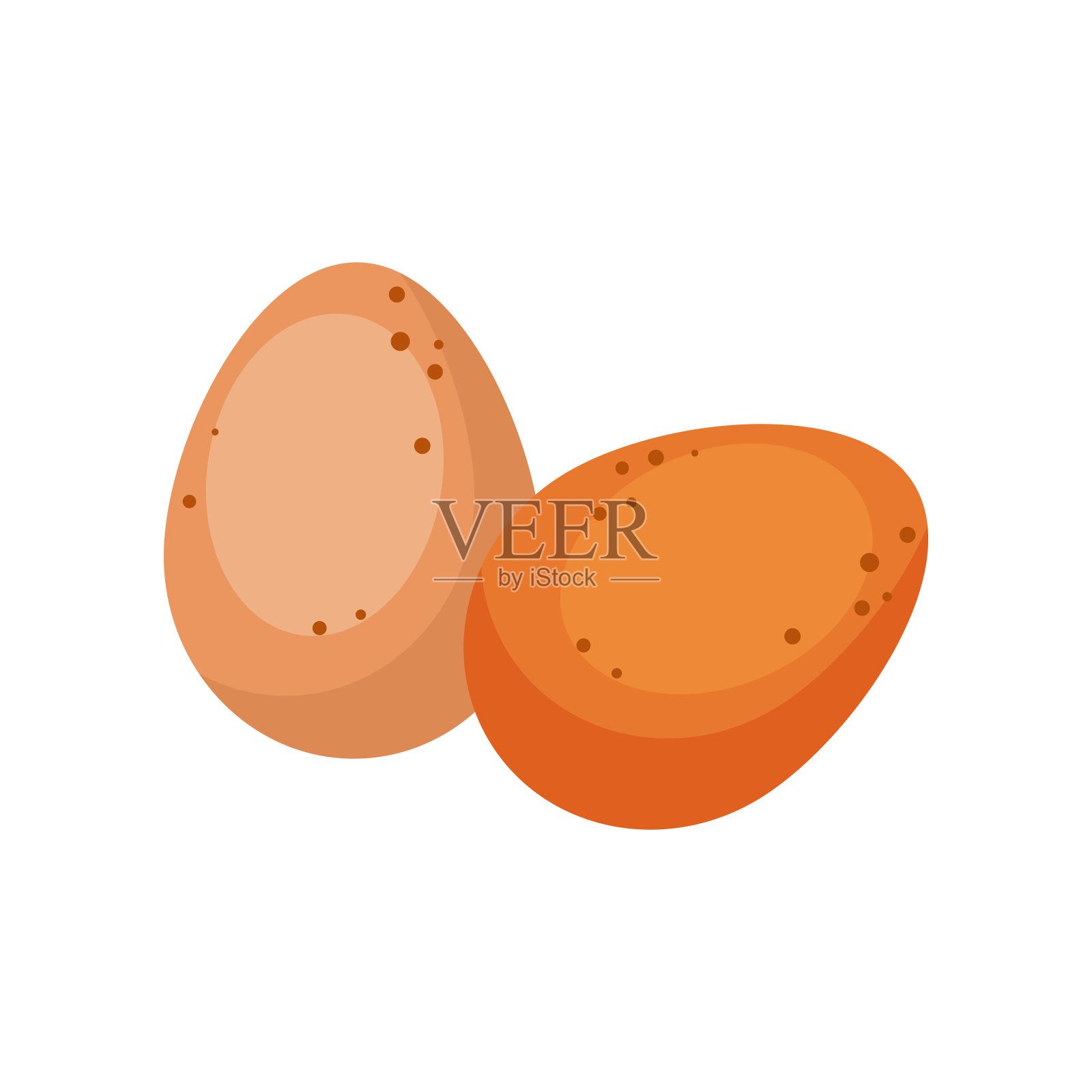 两个鸡蛋插图插画图片素材