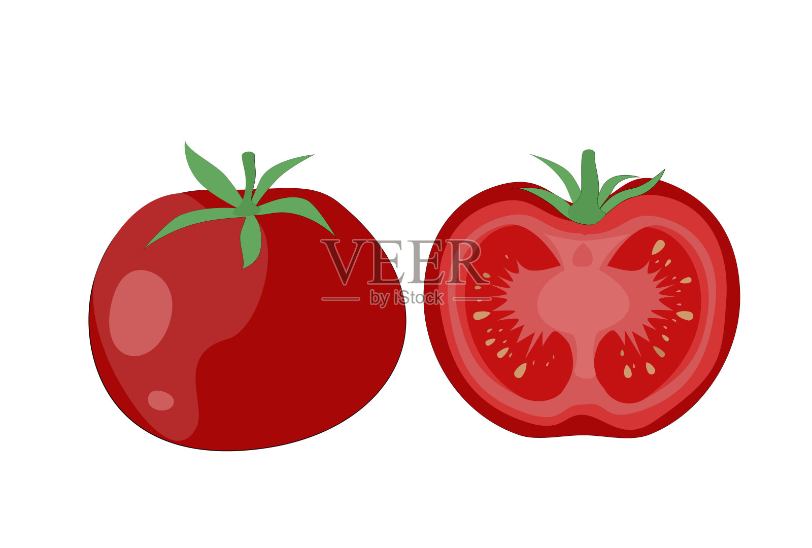 红色的西红柿设计元素图片