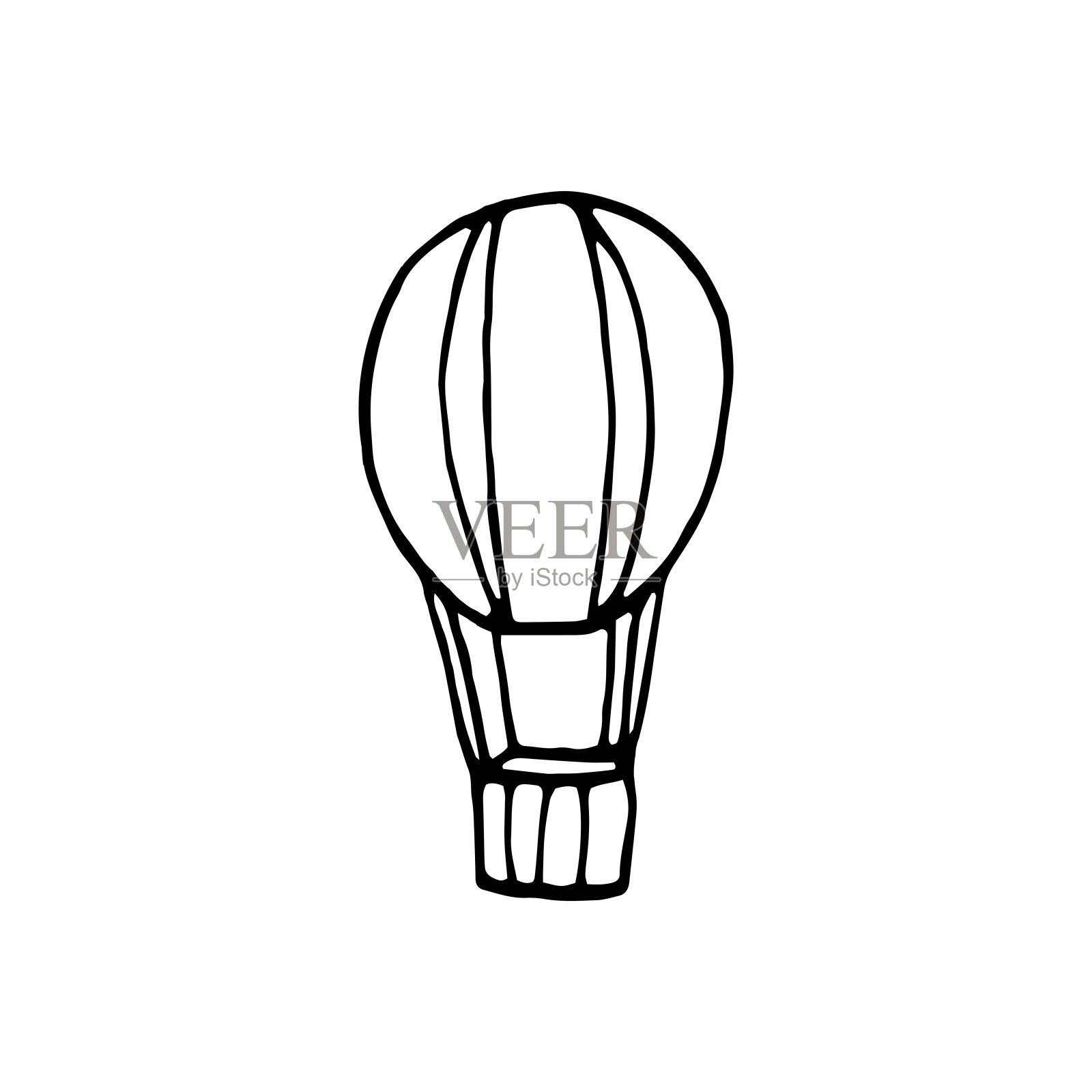 白色背景中突显的卡通手画涂鸦卡通风格的一群气球 矢量集 向量例证 - 插画 包括有 氦气, 颜色: 168183498
