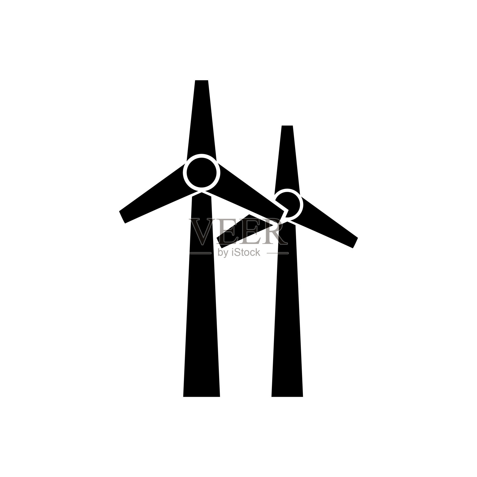 风力矢量图标素材 Wind thinline icons - 云瑞设计