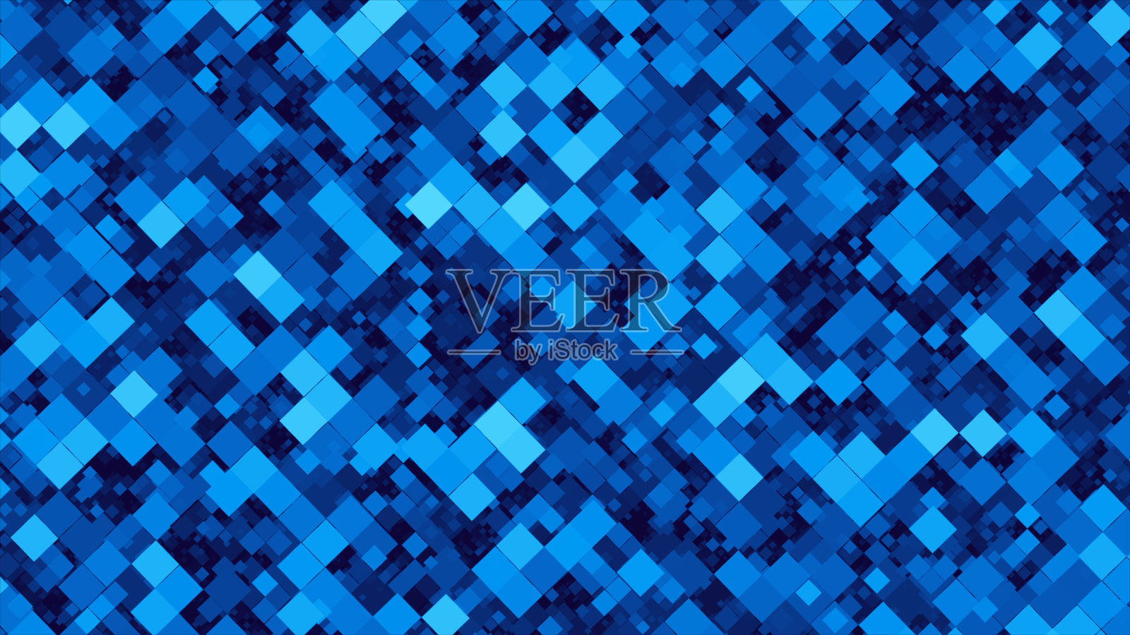 蓝色正方形几何背景材料插画图片素材