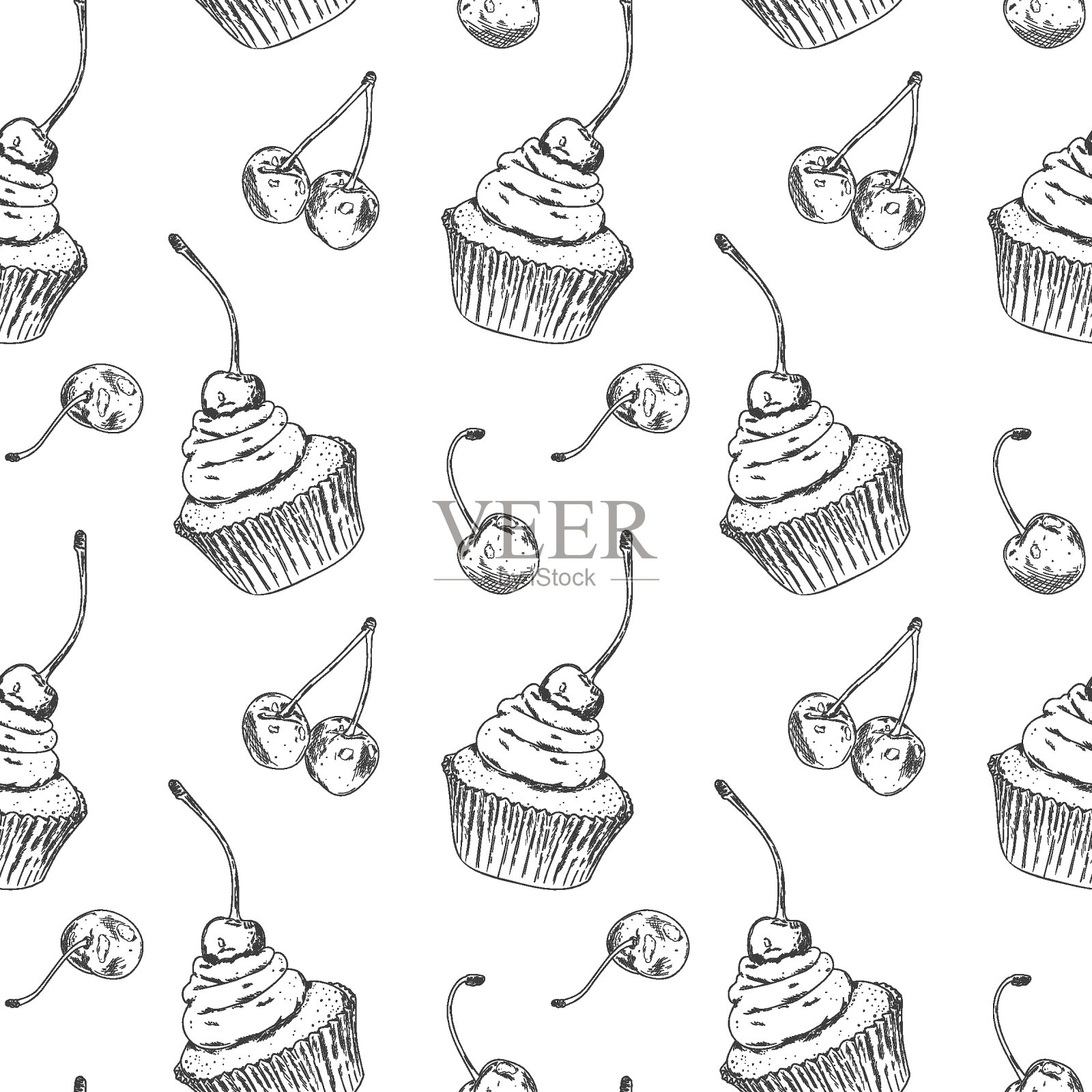 黑白纸杯蛋糕涂鸦小图插图 向量例证. 插画 包括有 图画, 婚礼, 蛋糕, 投反对票, 现有量, 咖啡馆 - 177013265