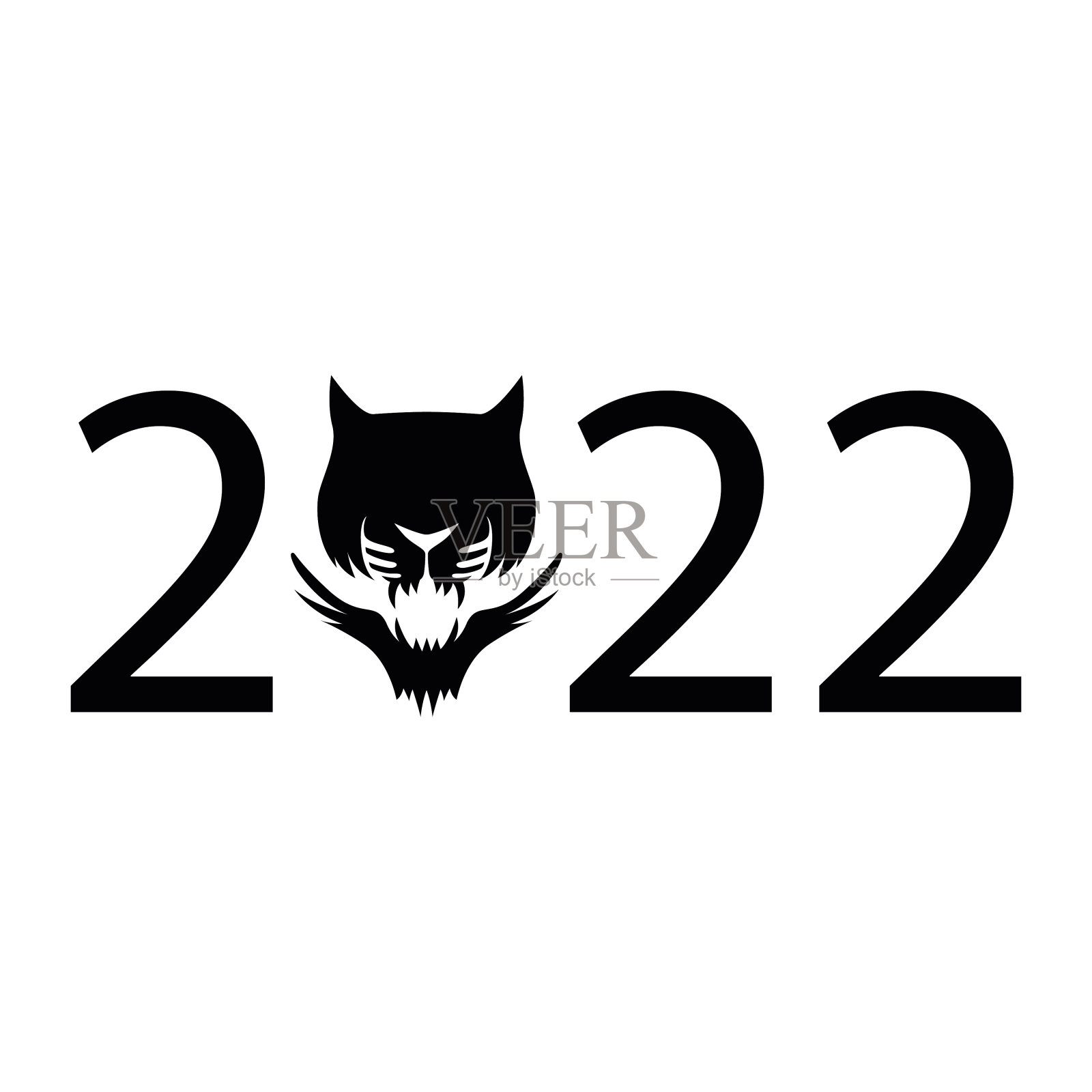 向量老虎2022。2022年虎年插画图片素材