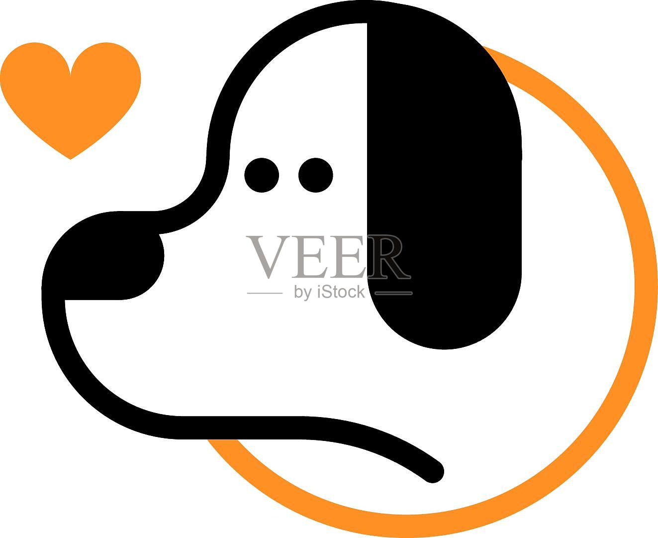 爱犬标志设计元素图片