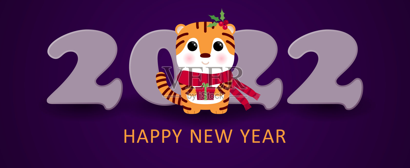 新年快乐。节日的背景。节日的背景。2022年虎年。2022年中国新年。农历新年。水虎2022设计模板素材