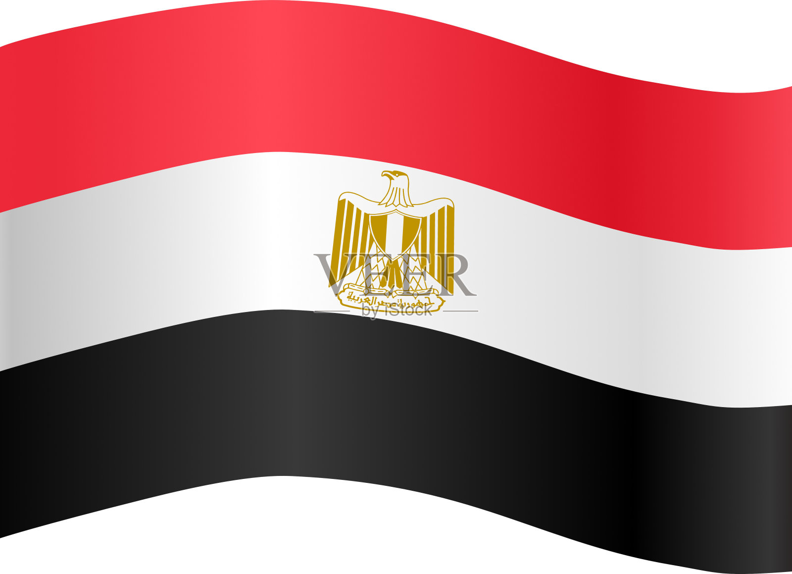 埃及的国旗和地图 | 公共领域的载体