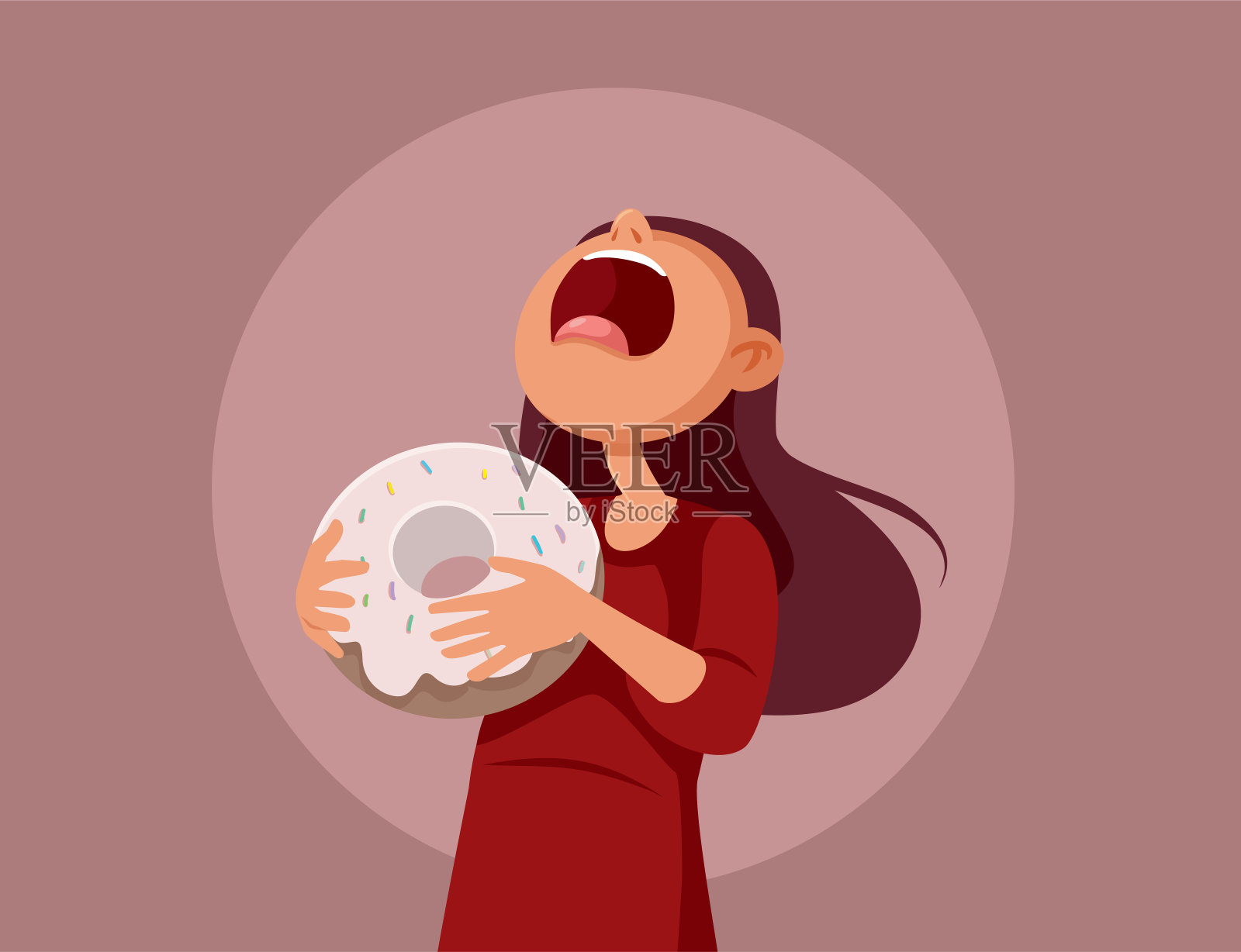 饥饿眼馋表情插画图片素材-编号32460520-图行天下
